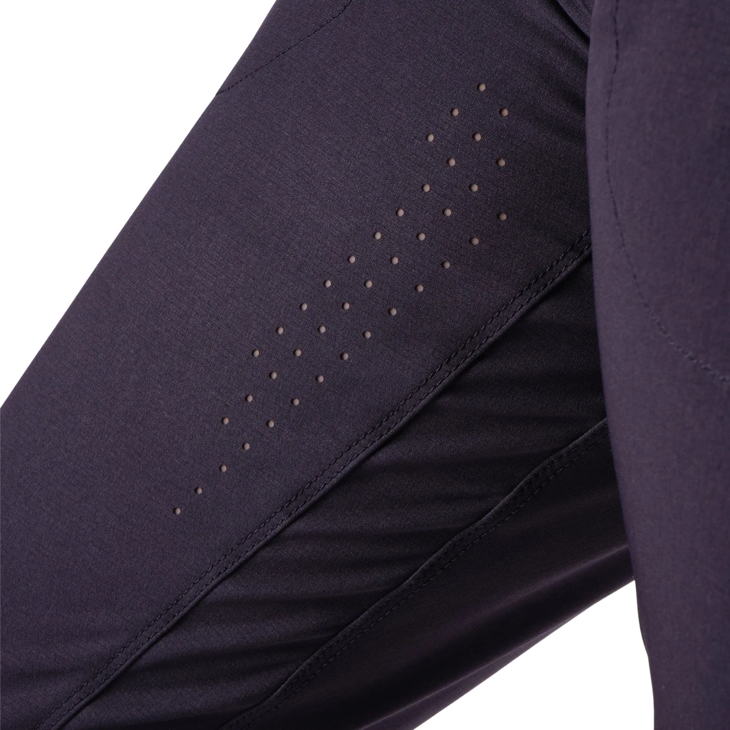 Womens Lilium Pro Pant Sportleggings, Dunkelviolett, Stretchstoff, Perforierte Einsätze, Belüftung