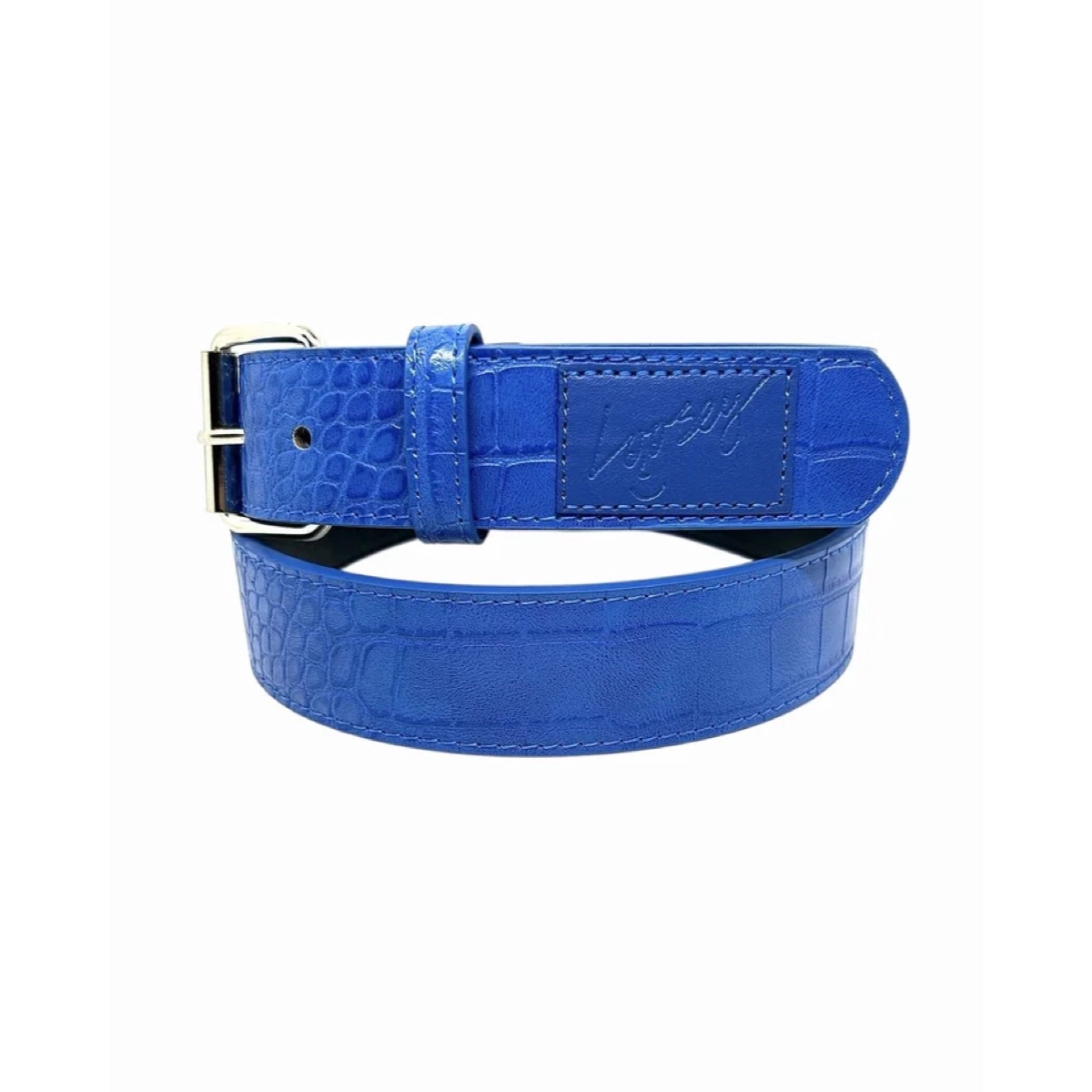 Croc Skin Belt Loosey Croc Skin Belt Blue