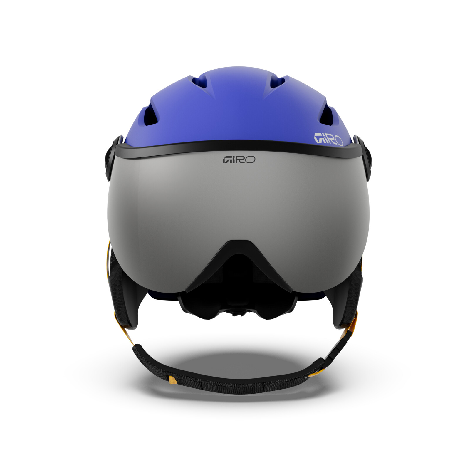 Buzz MIPS Helmet helmet, Schneesporthelm, blaues helm, graue facemaske, verstellbares-band