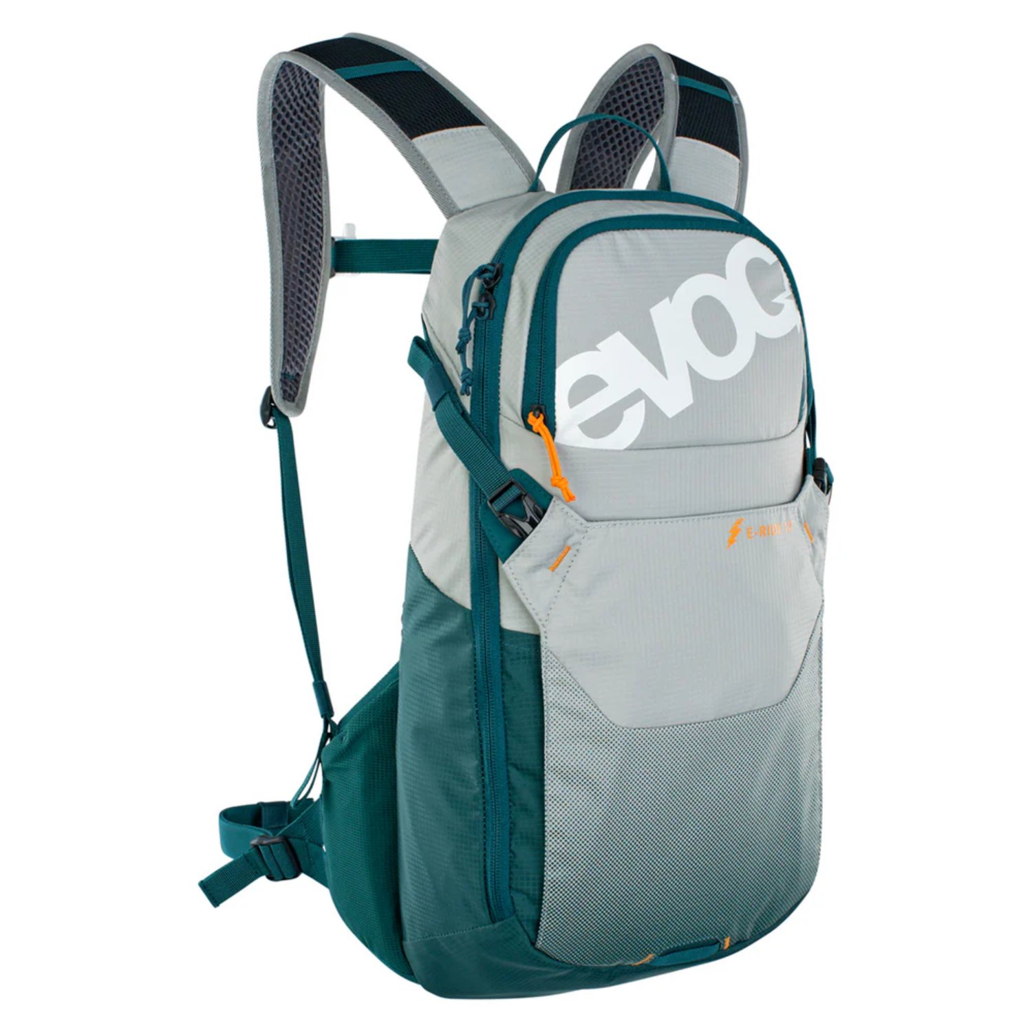 Sac à dos, sac à dos, plein air, poche en filet, gris-vert