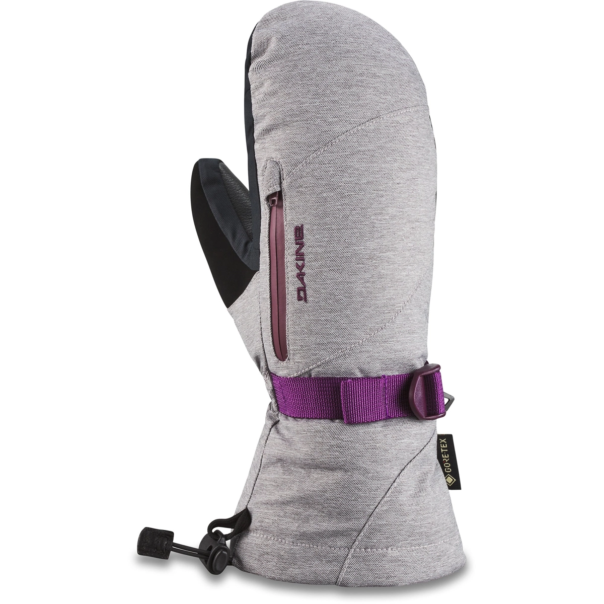 Handschuhe, GORE-TEX, Reißverschlusstasche, Gummiband, Grau, mitten, skihandschuh, gore-tex, grau, verschluss