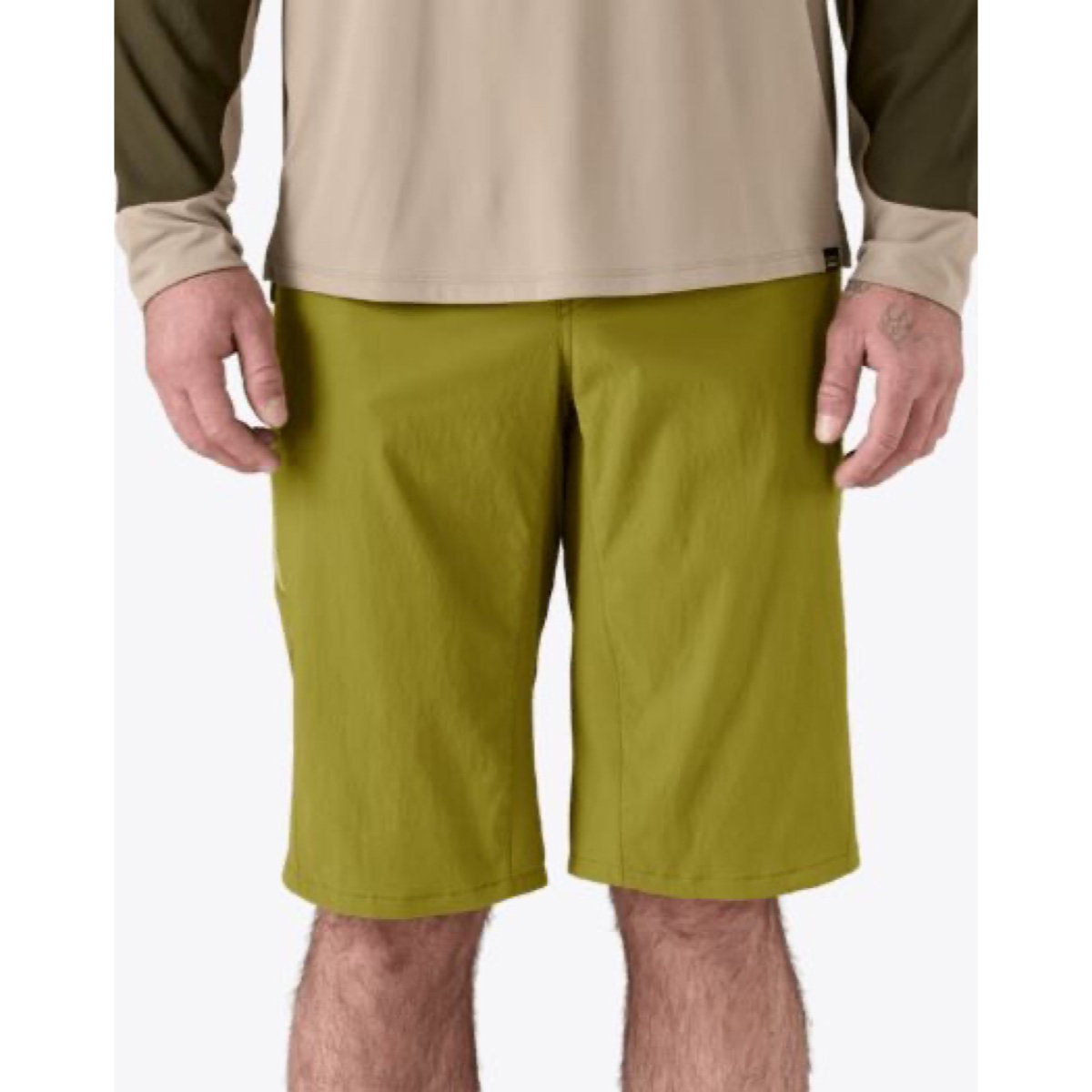 M's Landfarer Bike Shorts Patagonia M's Landfarer Bike Shorts Graze Green, vue 2