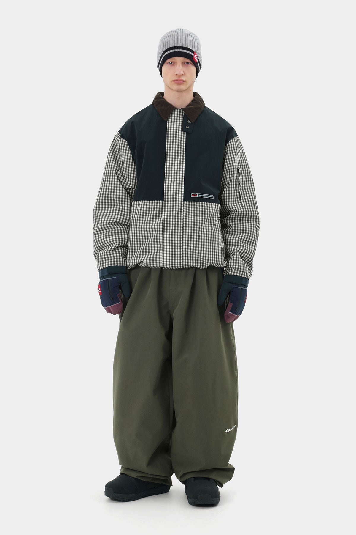Dimito Banded Wide Pants Dry Mugwort, vue 3