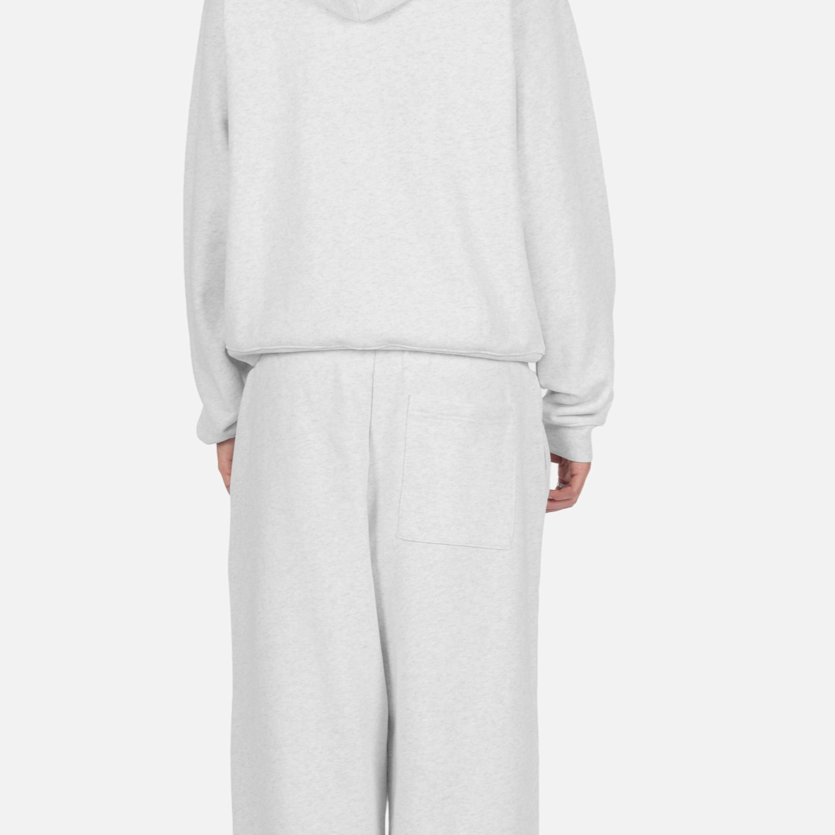 Hoodie, Sweatpants, Loungewear, Rückentasche, Grau