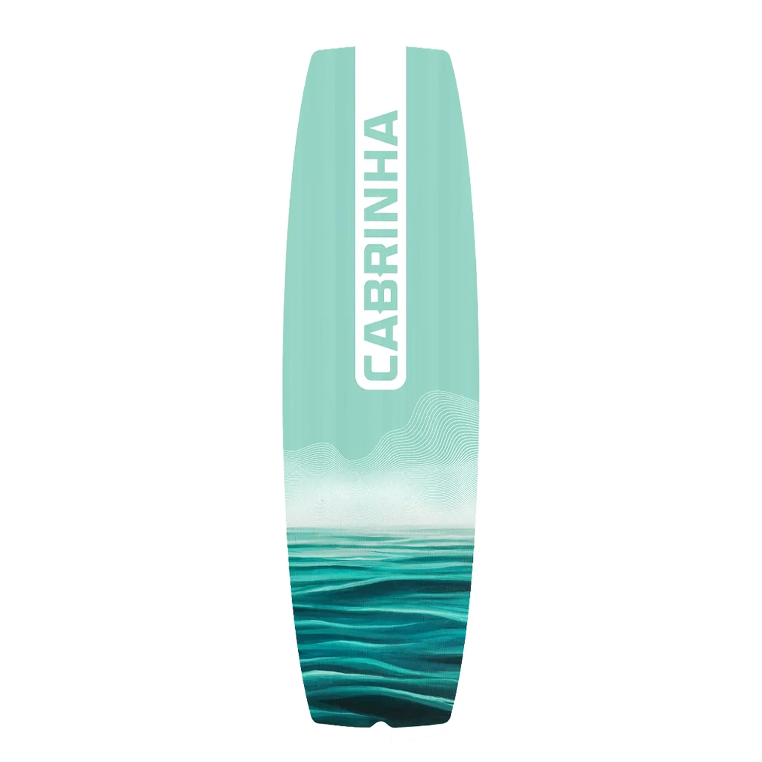 Ace Twin Tip Board Planche de kitesurf, vert menthe, motif ondulé, planche directionnelle