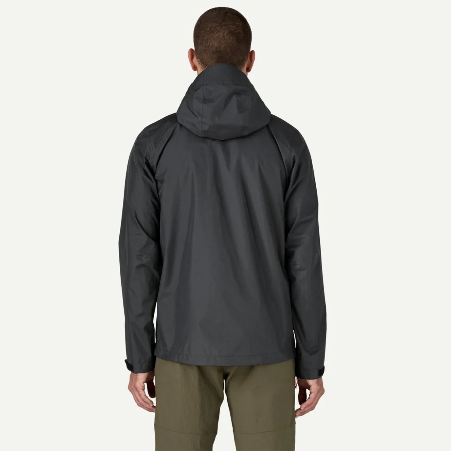 M's Torrentshell 3L Rain Jkt Kapuze, Windbreaker, Wasserabweisend, Dunkelgrau, Rückseite