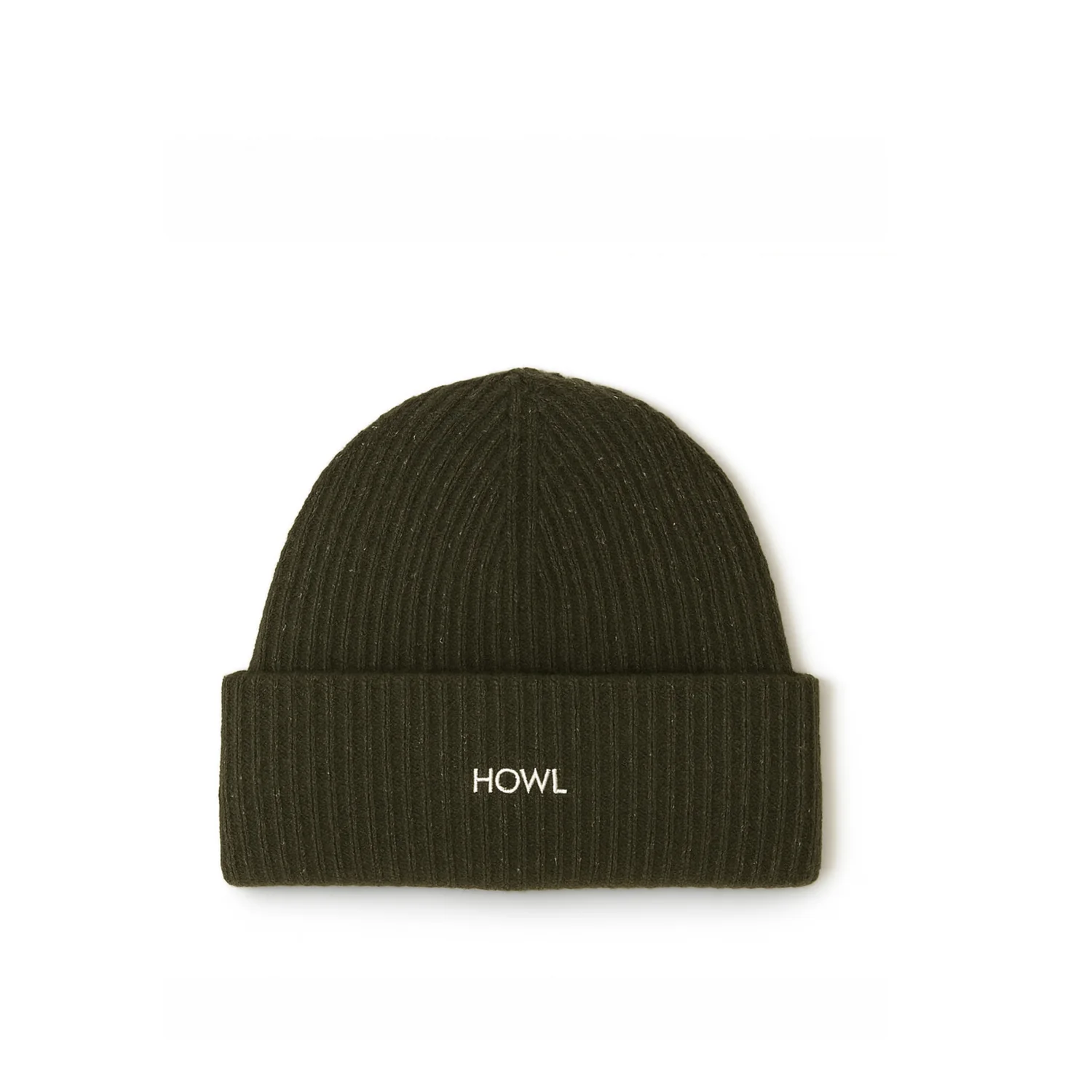 Spreckle Beanie Mützen, Beanie, Wolle, Kordelstrick, Schwarz, Strickmütze, Rippstrick, Umschlagrand, Dunkelgrün