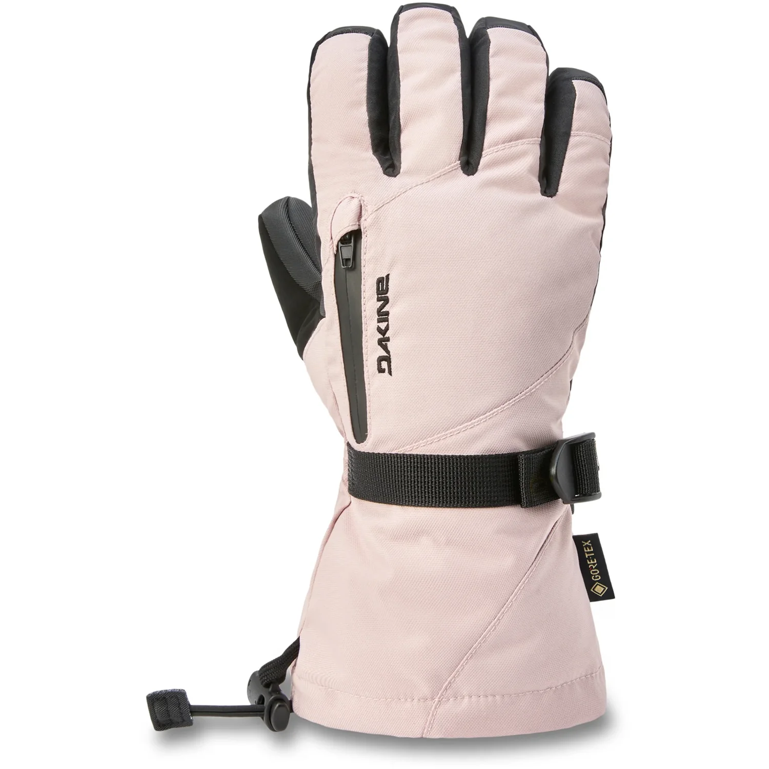 Skihandschuh, rosa, GORE-TEX, Reißverschlusstasche, Handgelenkriemen