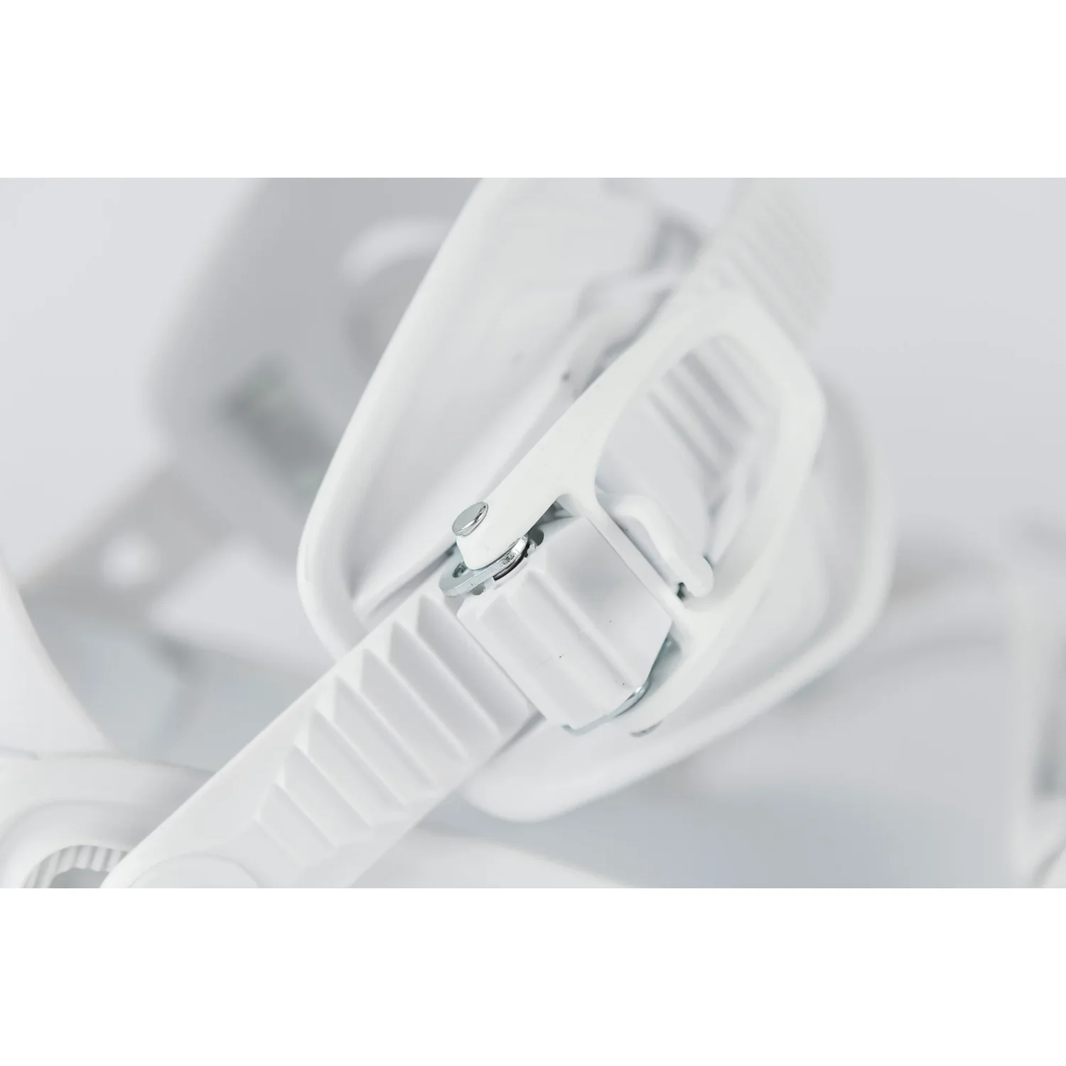 Fermeture en plastique, fermeture à cliquet, sangle blanche, sangle dentelée