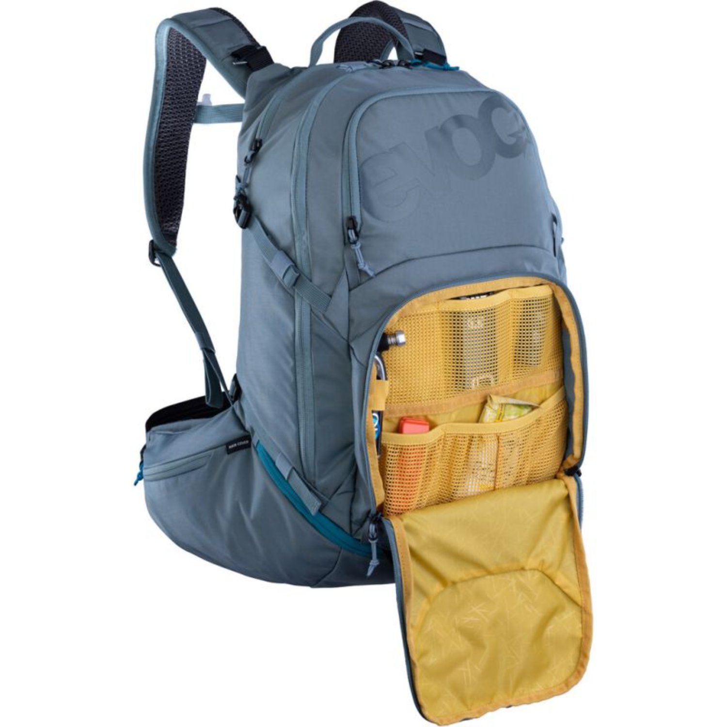Sac à dos, sac à dos, sac à dos avec ceinture ventrale, poche avant en filet, compartiment de rangement