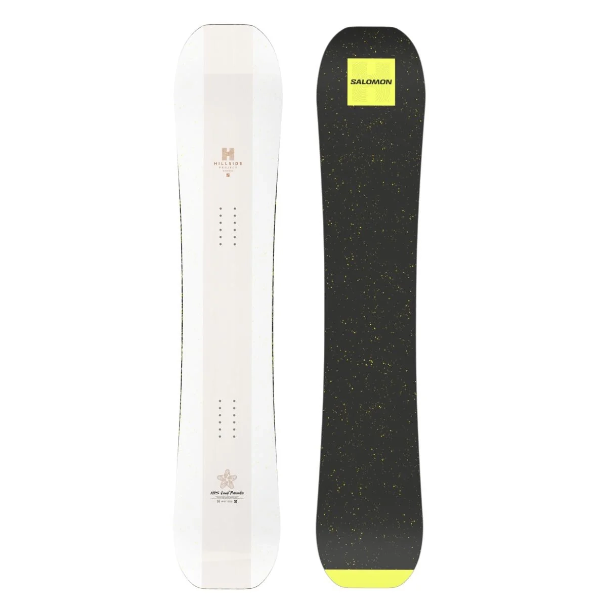 Snowboard, Weißes Snowboard, Glitzernde Flecken, Plateau Snowboard, Rocker/Speckle Muster