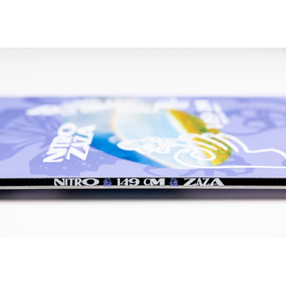 Zaza W's Raquette de tennis de table, table de tennis, bordure, épaisseur 5 mm, Zona Nitro 149 cm, planche de surf, imprimé, violet, longueur 149 cm