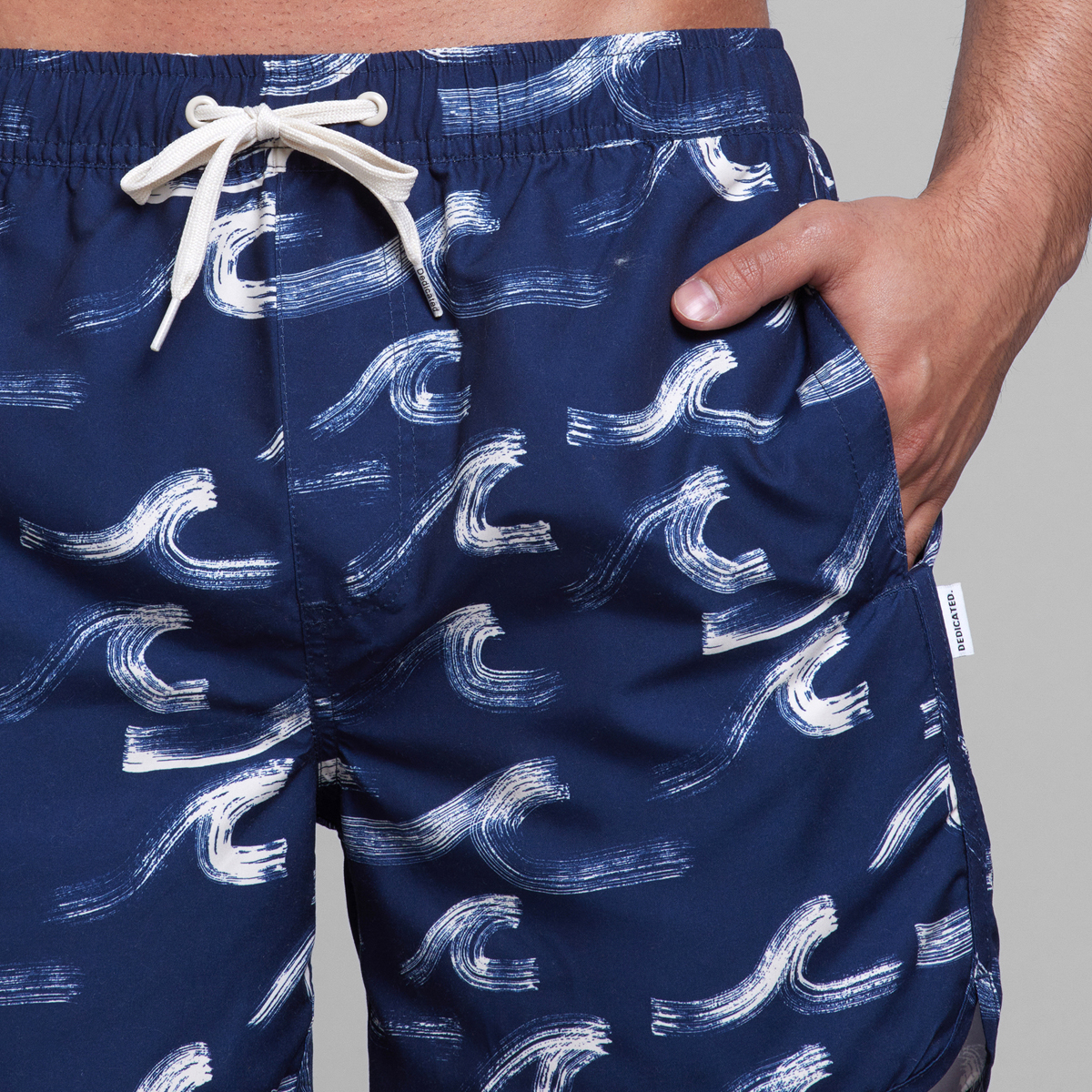 Swim Shorts Sandhamn Dedicated Swim Shorts Sandhamn Brushed Waves Navy, Ansicht 2
