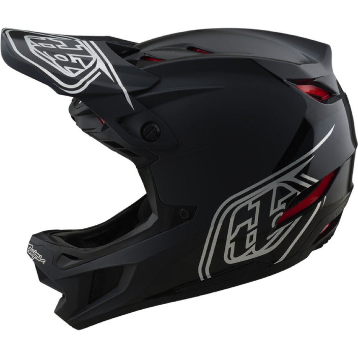 D4 Poly Helmet W/MIPS Troy Lee Designs D4 Poly Helmet W/MIPS Schwarz, Ansicht 2