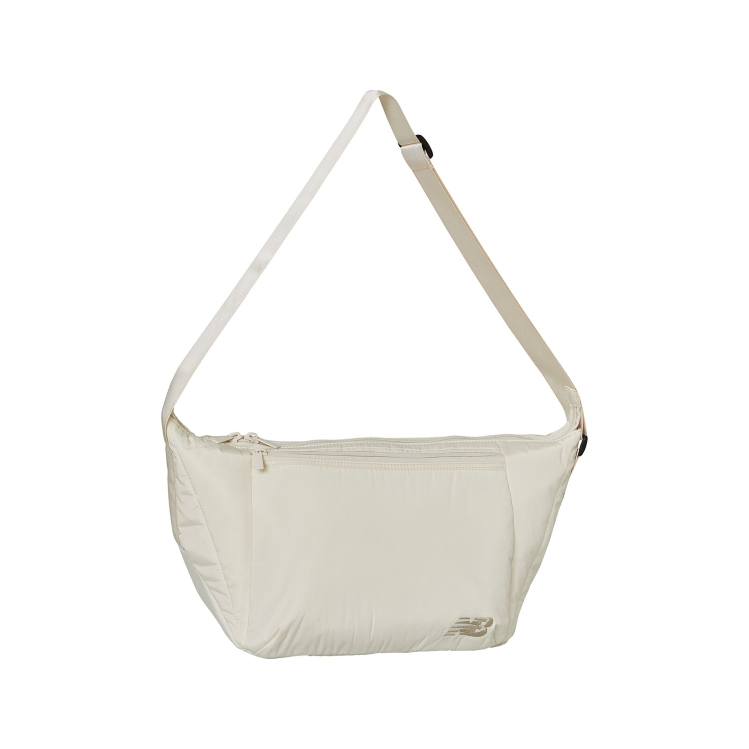 Wmns Medium Duffel 14L Schultertasche, Umhängetasche, Puffer-Nylon, Beige, Reißverschlusstasche