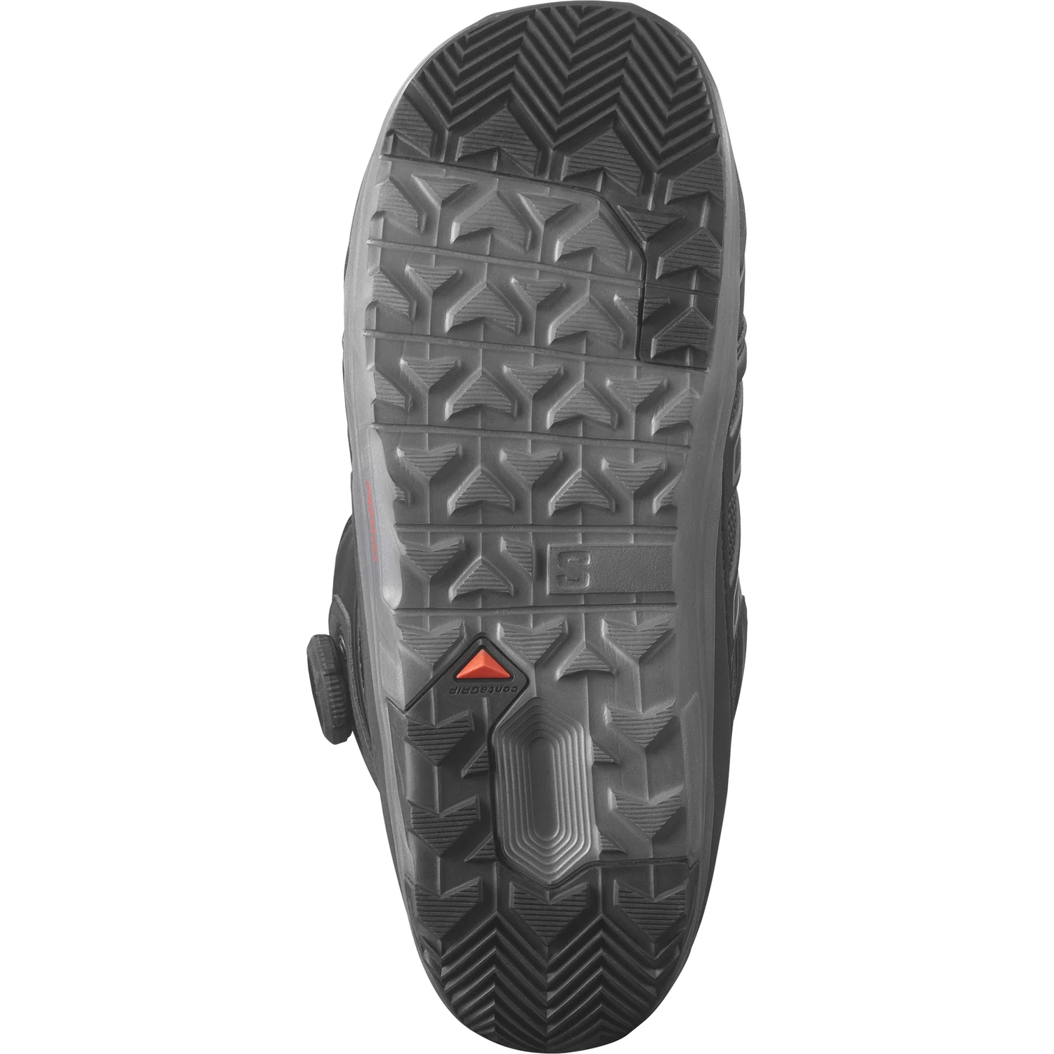 Schuhsohle, Gummisohle, Profilsohle, Chevron-Muster, Schwarz