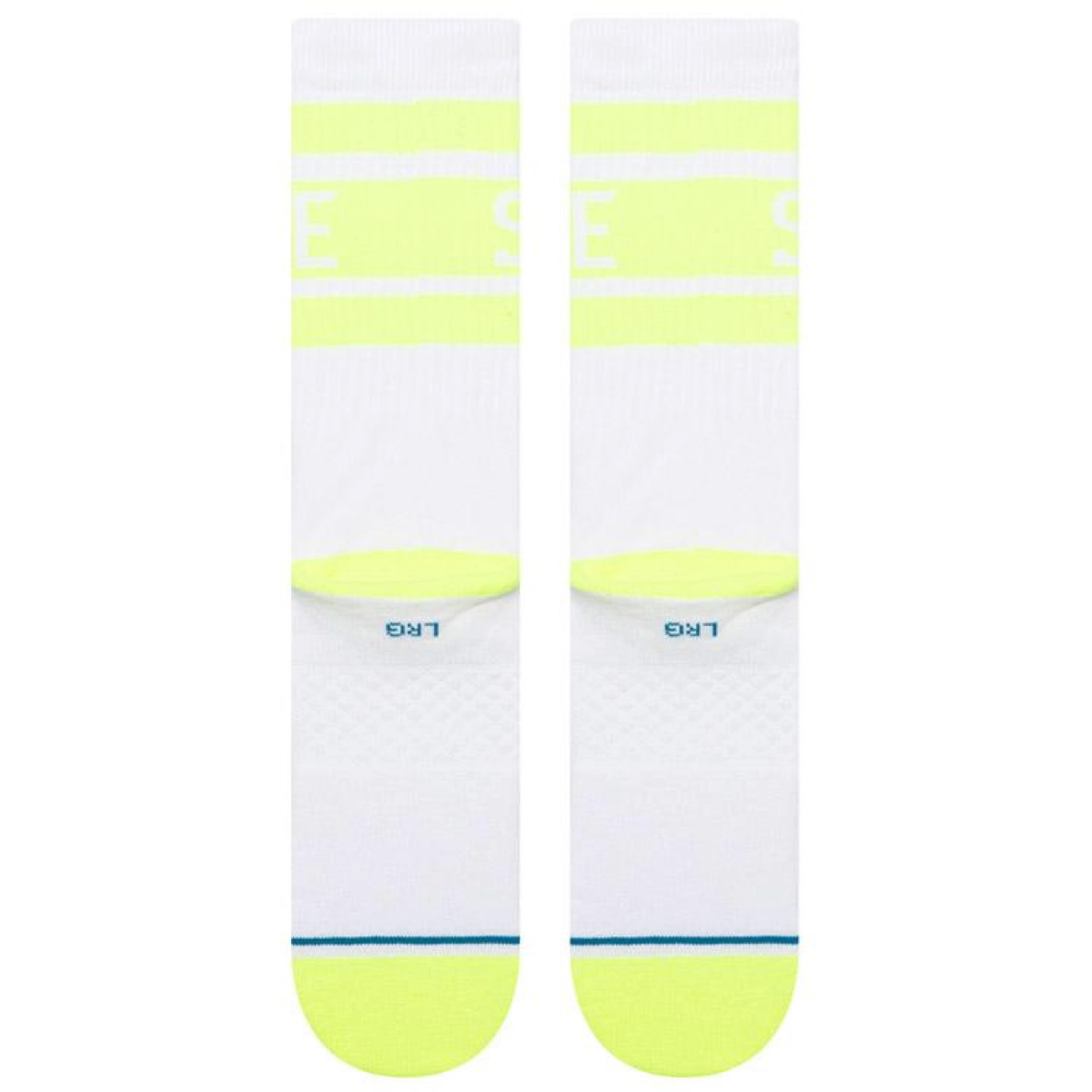 Stance Boyd Crew Chaussettes, haute visibilité, fluo, chaussettes mi-mollet, unisexe