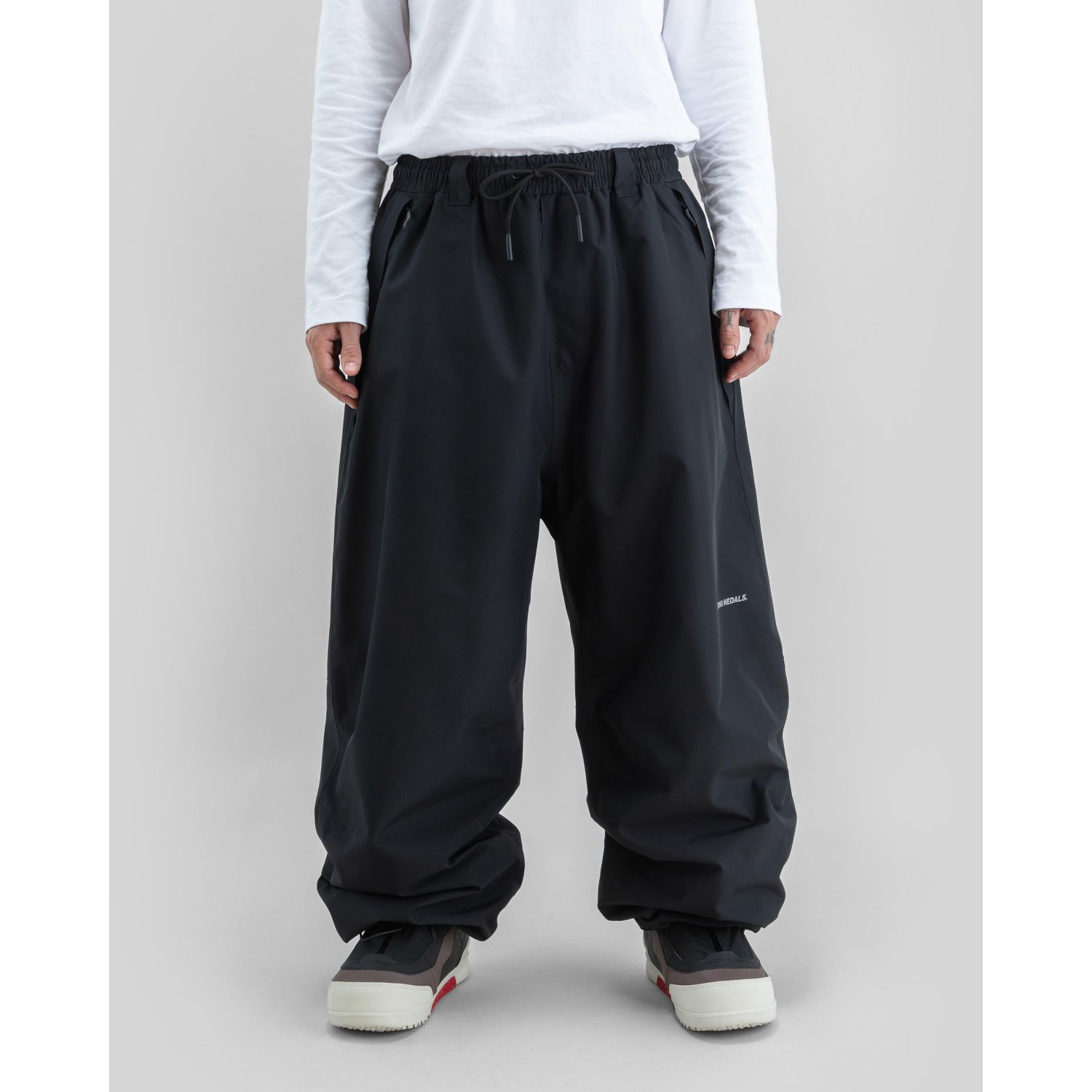 Hose, Jogginghose, Schwarz, Gummizug, Weite Passform