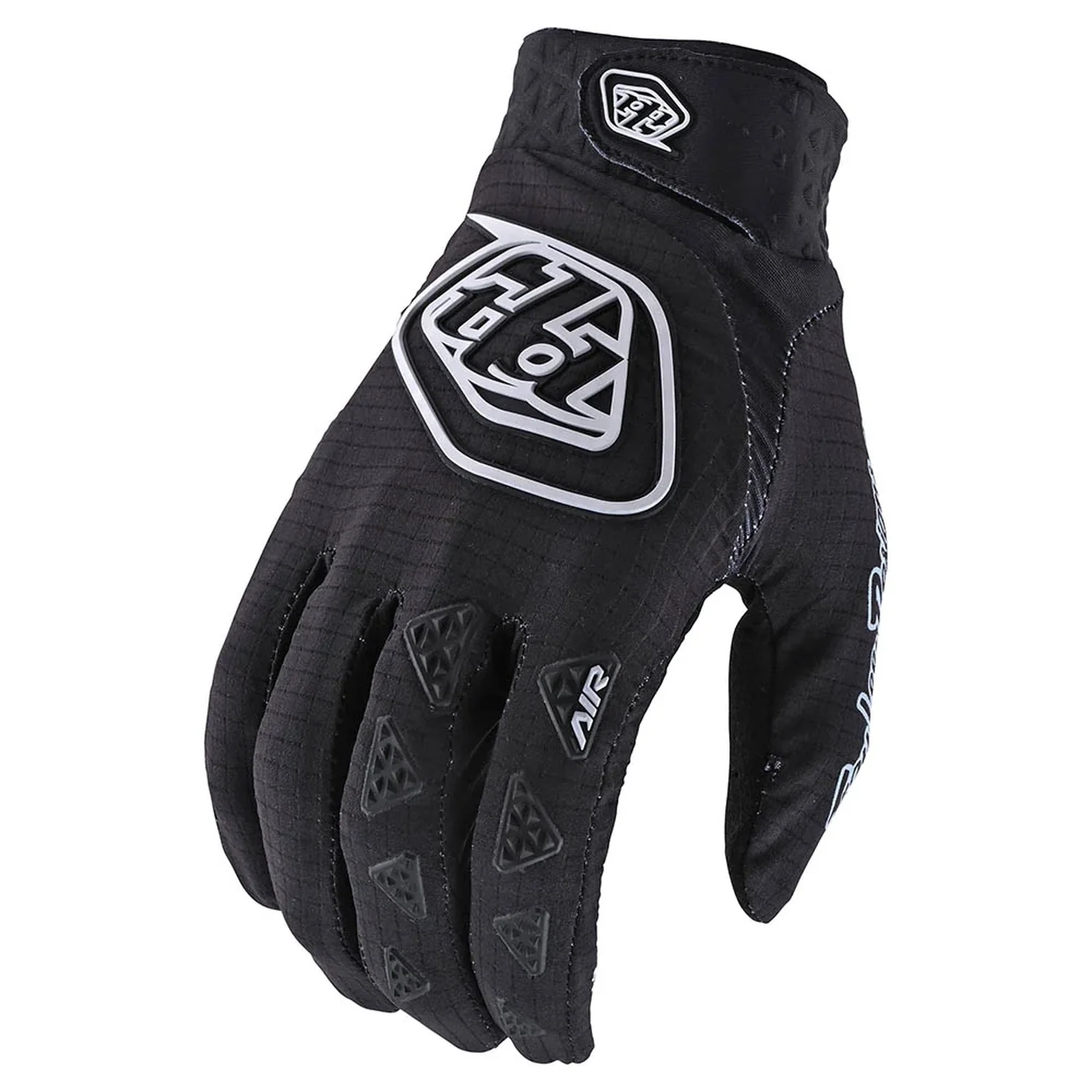 Gants de moto, noirs, en textile, avec protection des articulations et renforts au niveau de la paume