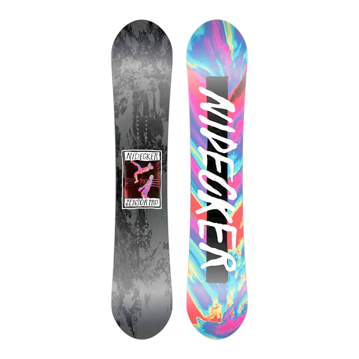 Sensor Pro Youth Snowboard, planche, graphismes, tie-dye, à lacets, snowboard, graphisme, coloré, twin tip, fixation