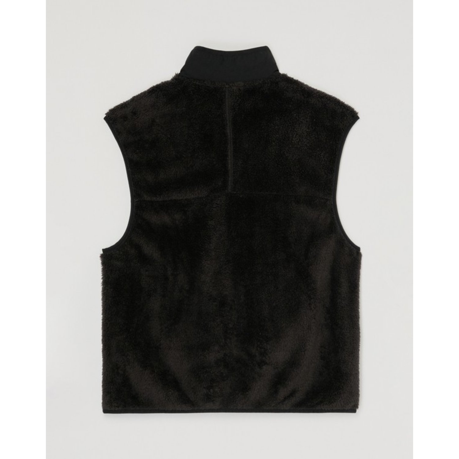 schwarz, Fauxpelz, Weste, without sleeves, Puffer