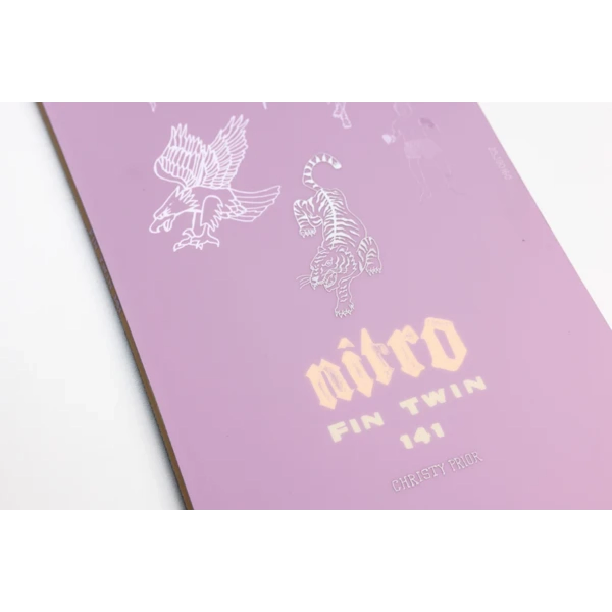 Fintwin Carnet, violet, couverture, illustration de tigre, Fin Twin, page violette, livre cartonné, tigre et oiseau, Fin Twin 191, Christy Prior