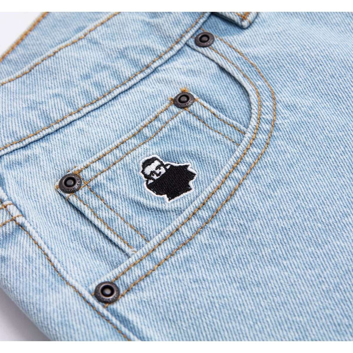 Nessie Denim, Jeans, Jersey pocket, Aufnäher, Metall-Peitschen