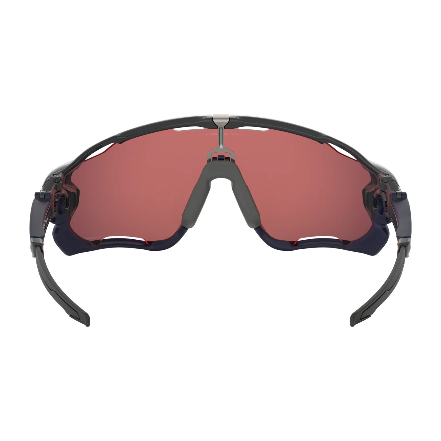 Lunettes de soleil de sport, verres rouges, verre monobloc, monture en plastique, pont nasal réglable