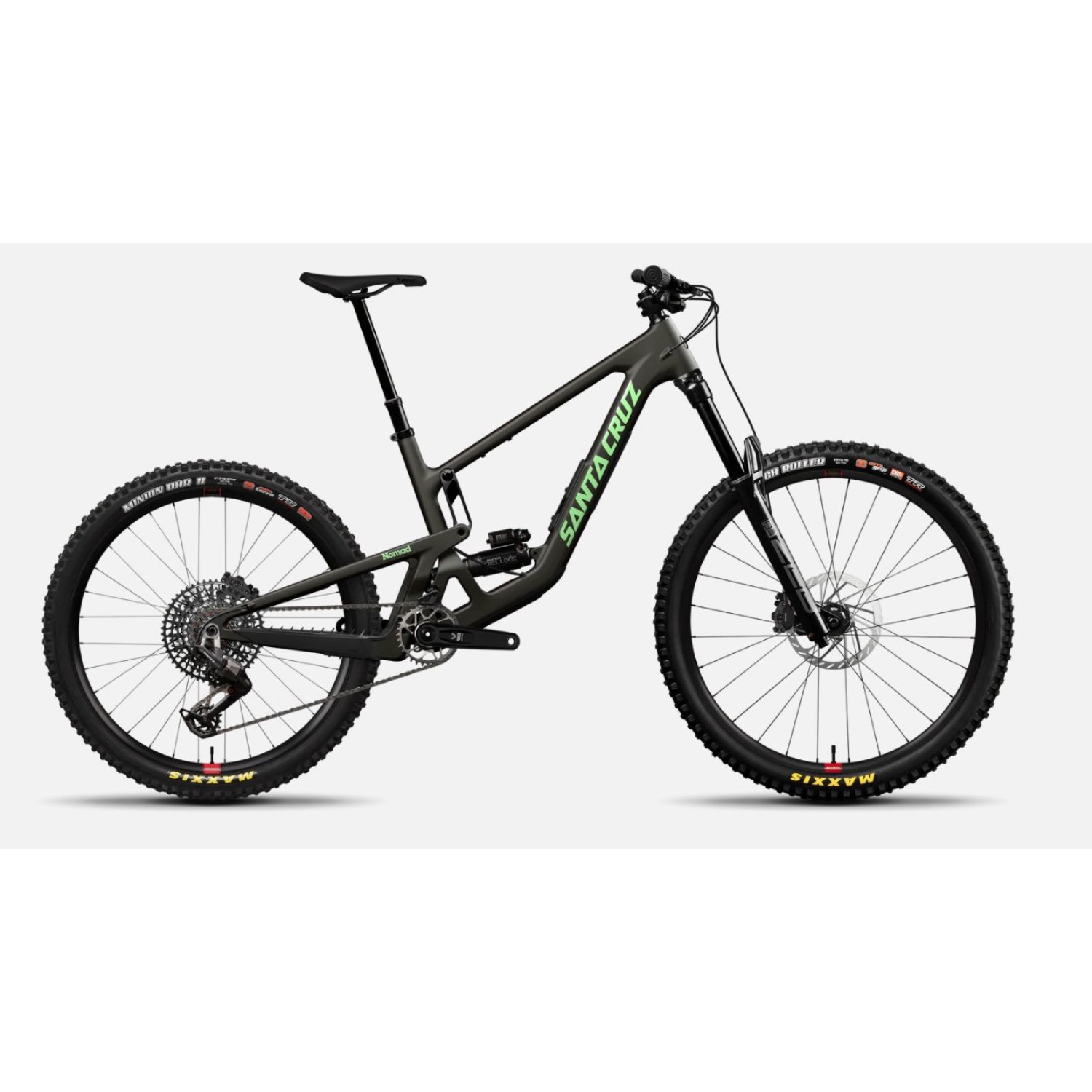 Nomad 7 CC 90 VTT, tout suspendu, freins à disque, cadre vert, 24 vitesses