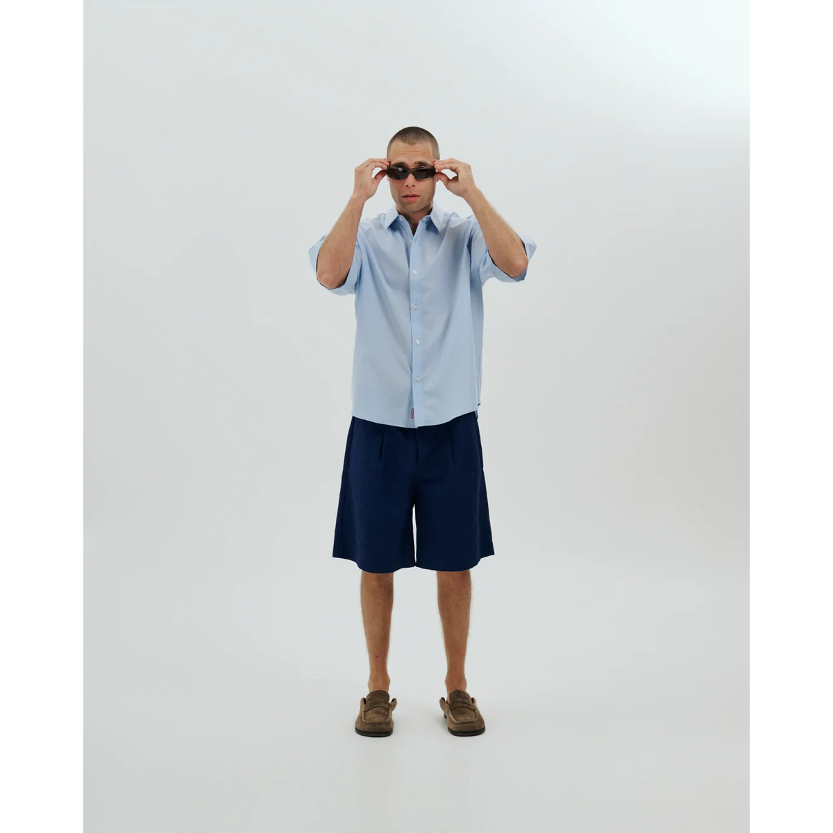 Micro Grid Oversized Button Up Micro Grid Oversized Button Up