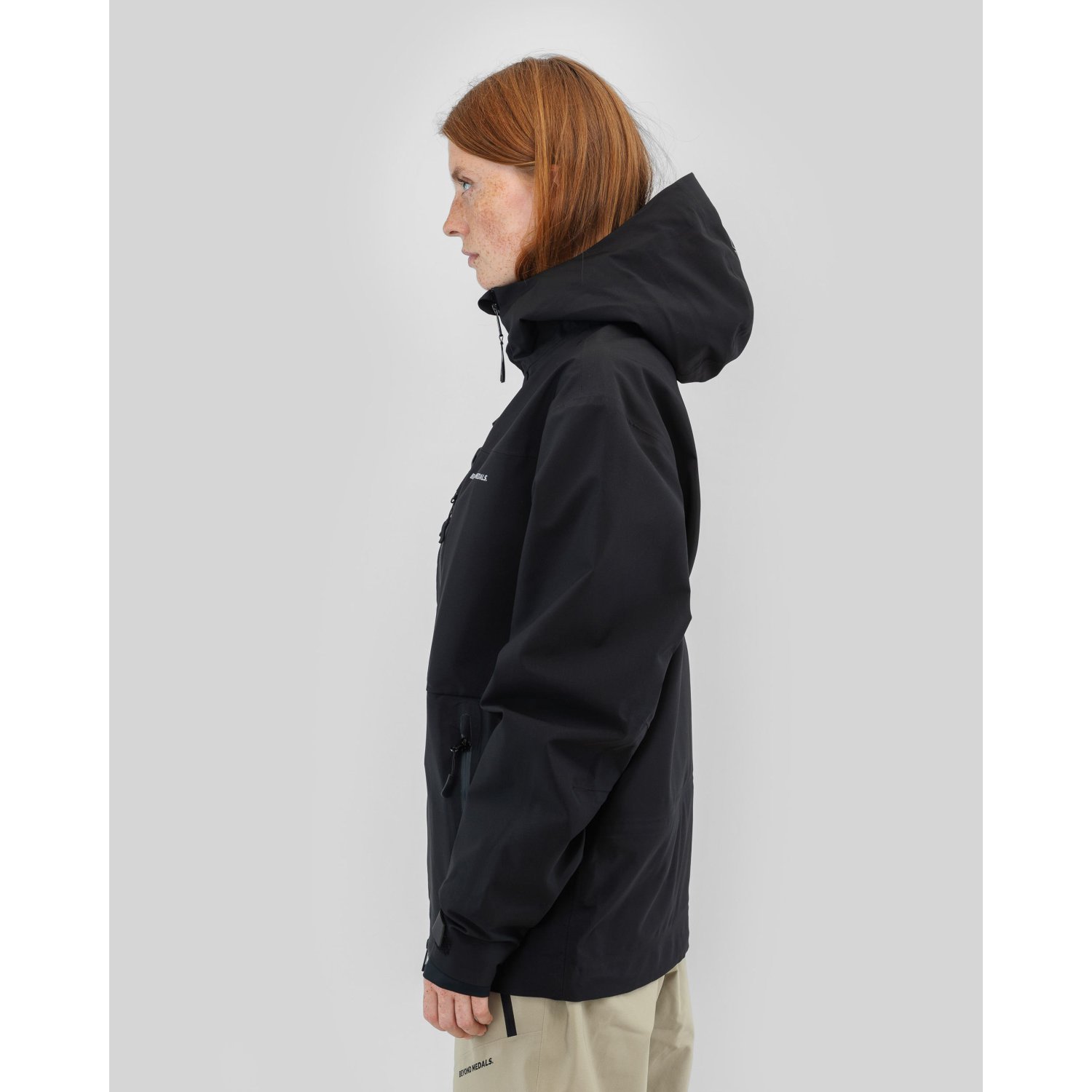 jacke, windjacke, hooded, dunkel, junge/erwachsene