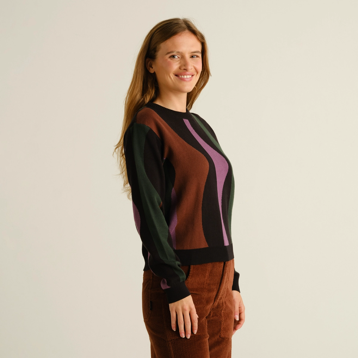 Pullover, Frühjahrsmode, Kunstfaser?, Wollmischung?, —, pullover, sweater, colorblock, patterned, dark tones