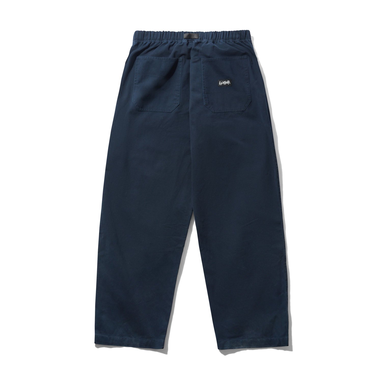 Everyday Baggy Pants Hose, Navy, Pockets, Elastischer Bund, Stoffhosen-?