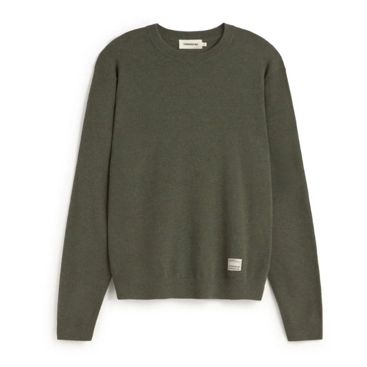 Pull, sweat-shirt, tricot, manches longues, vert olive
