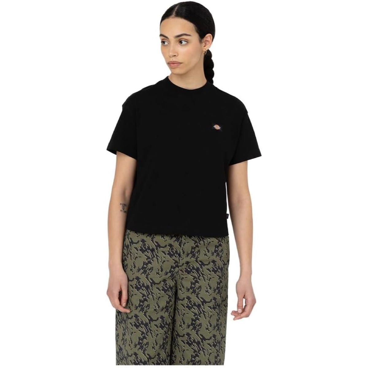 T-Shirt, Kurzarm, Schwarz, Kleidung, Logo