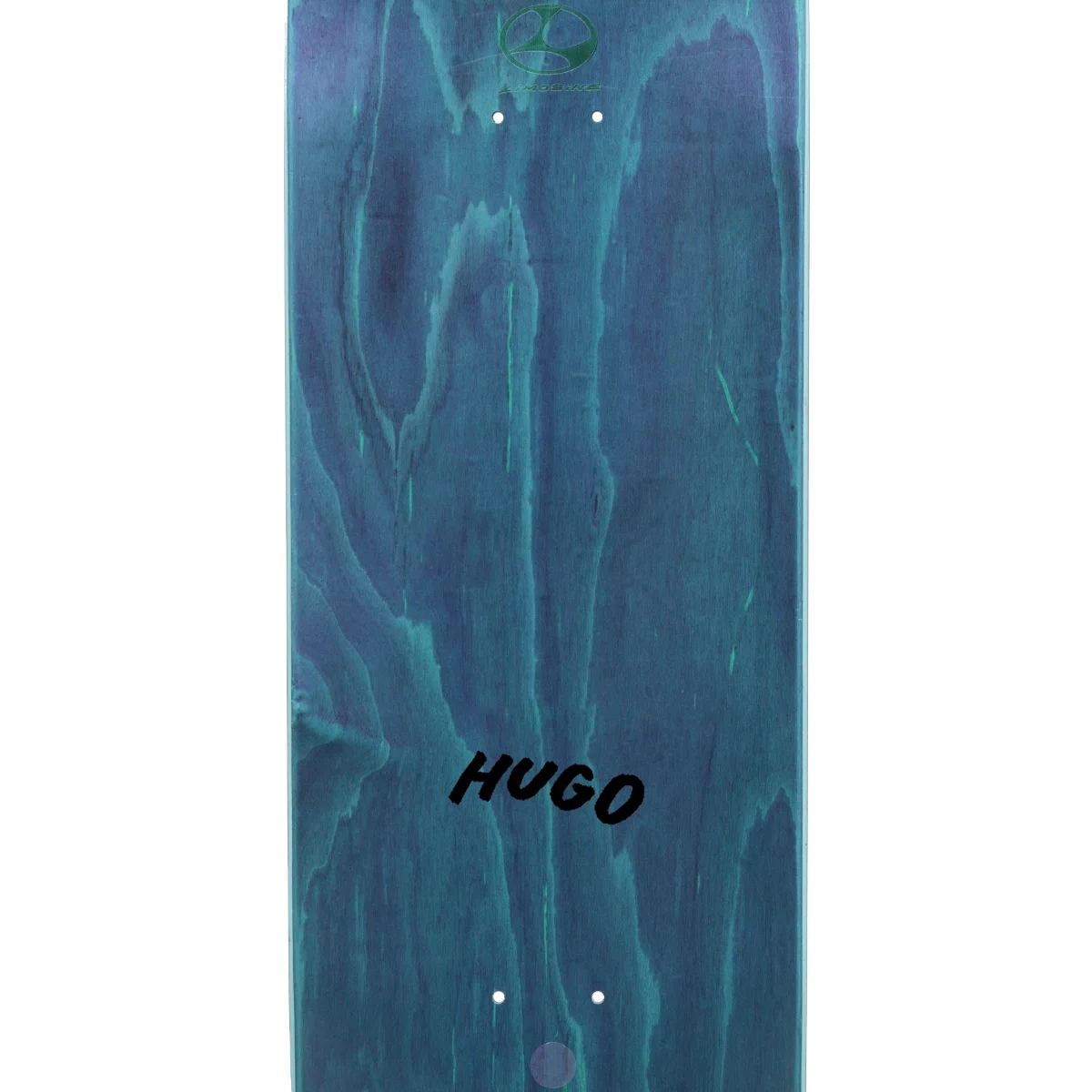  Brett, Skateboard, Deck, Holz, Blau-Grün
