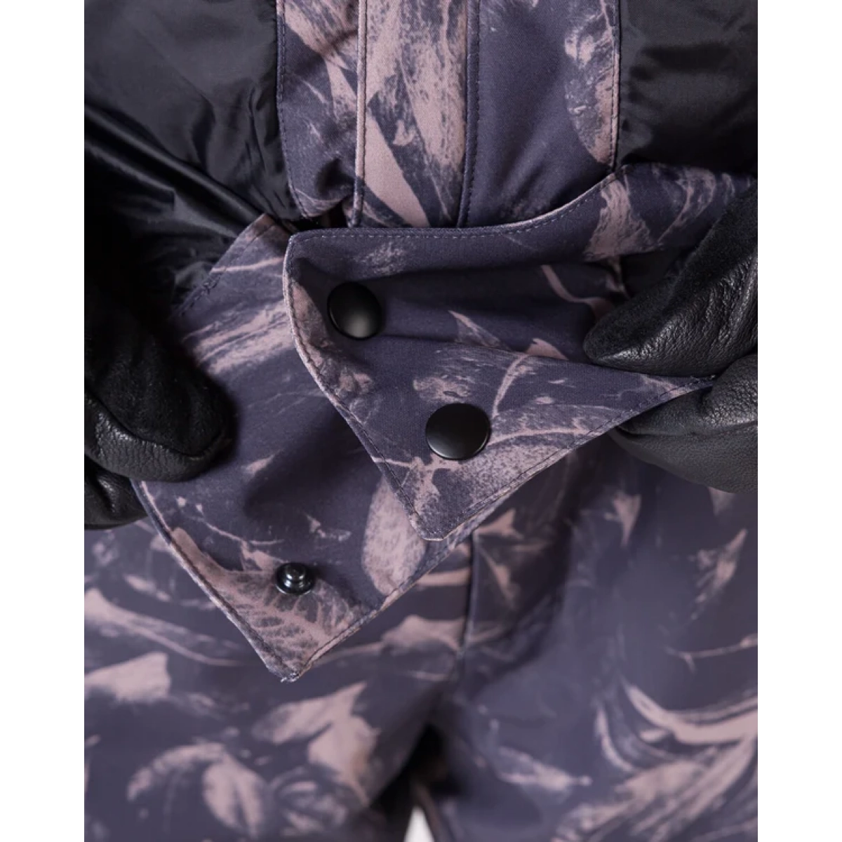 Veste d'hiver, motif « Kampf », boutons-pression, col tempête, gants en caoutchouc, veste, manteau, camouflage, motif « Stormy », boutons