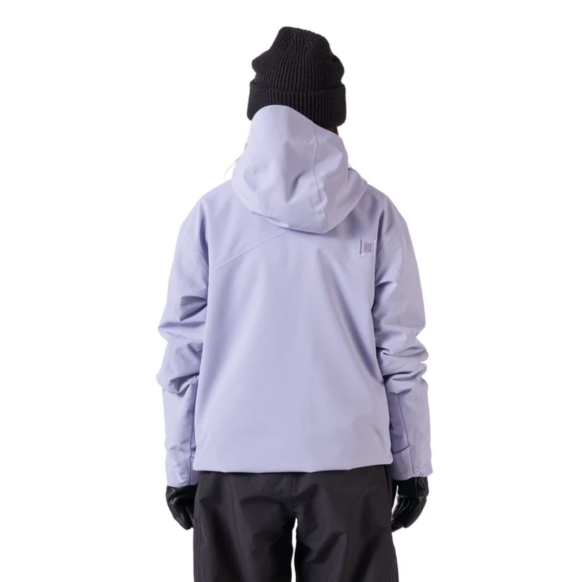 veste, sweat à capuche, lavande, imperméable, vue de dos, veste, sweat à capuche, violet clair, coupe-vent, vue de dos