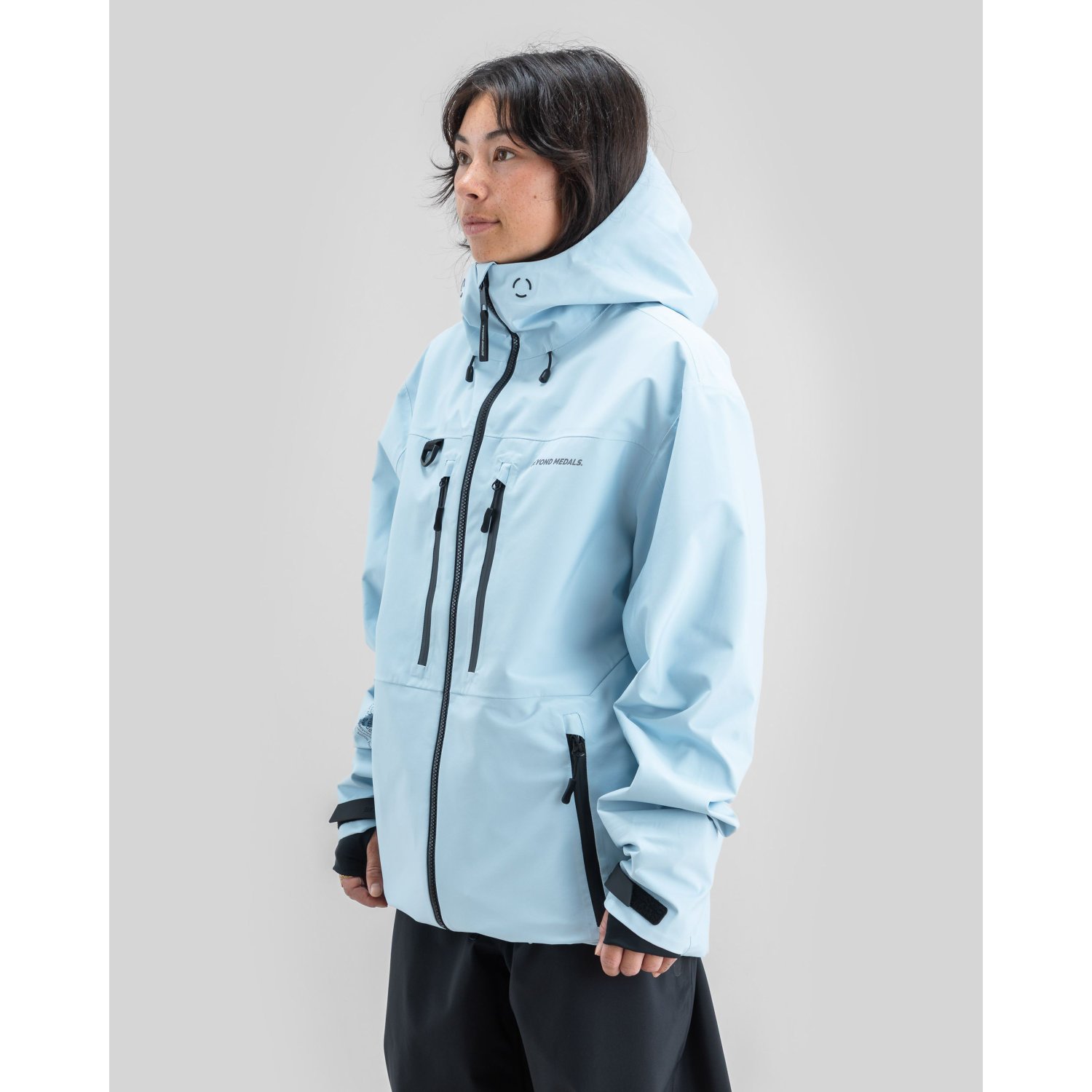 Pro Tech Jacket 3L Regenjacke, Herrenjacke, Stehkragen, Kapuze, Reißverschlussfinnen