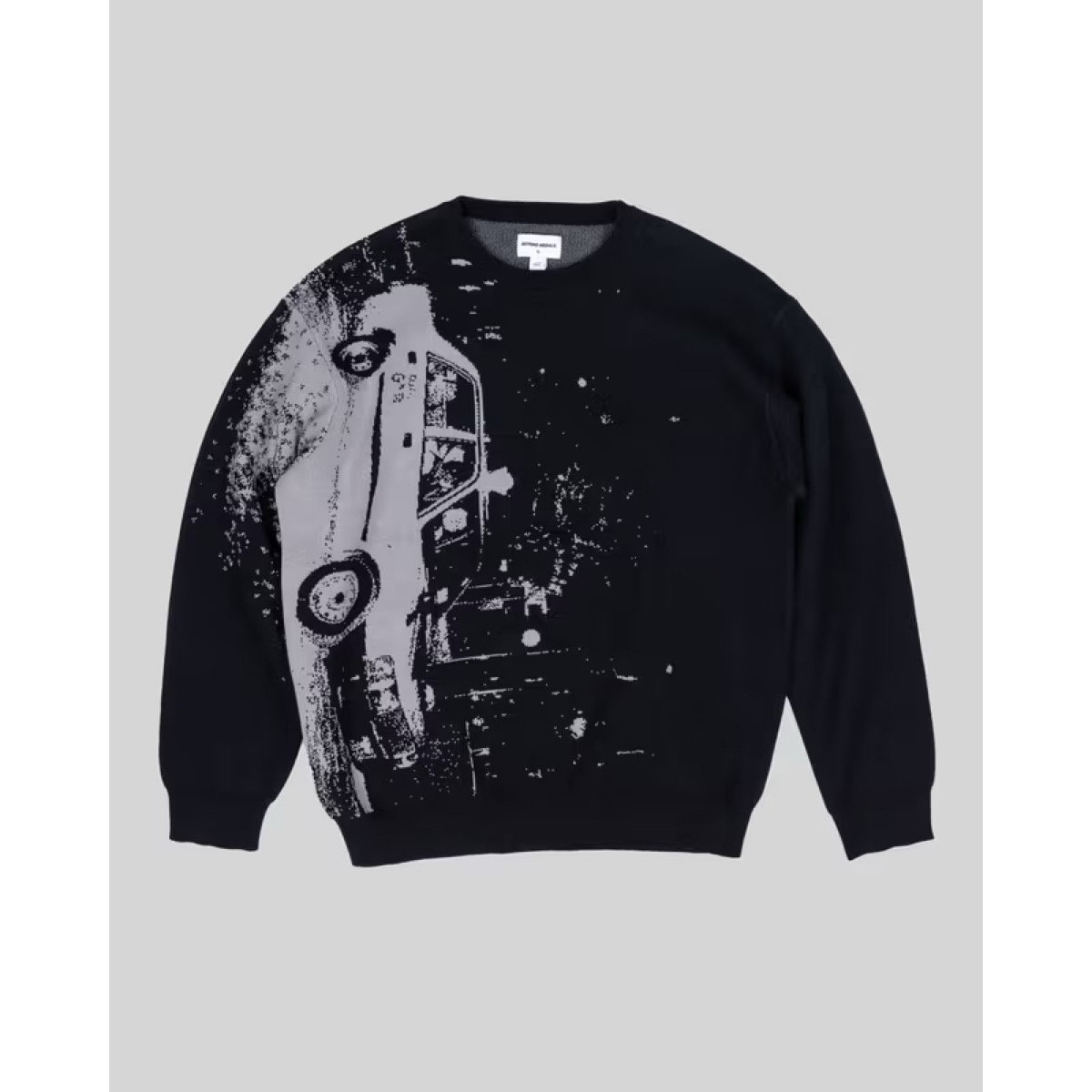 Jacquard Knit Sweater Beyond Medals Jacquard Knit Sweater Grey