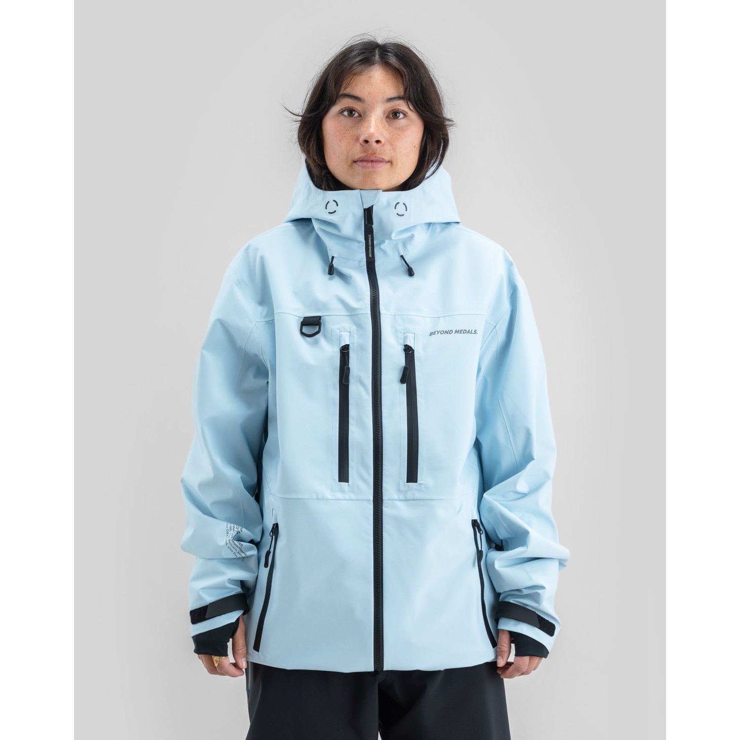 Pro Tech Jacket 3L Jacke, Anorak, Hellblau, Reißverschluss, Taschen