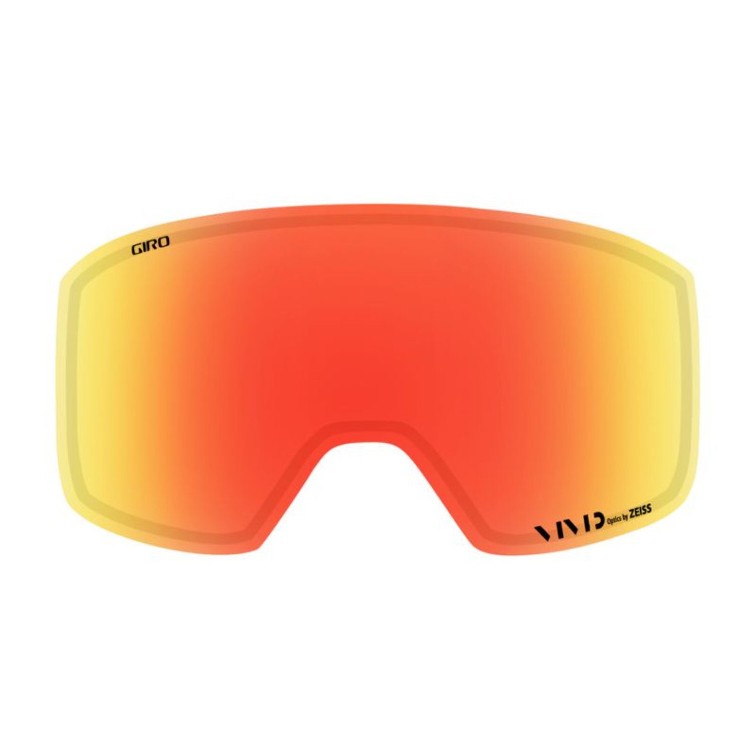 Goggles, Sportsbrille, Schneebrille, Rot-orange Linse, Gehäuse Gelb