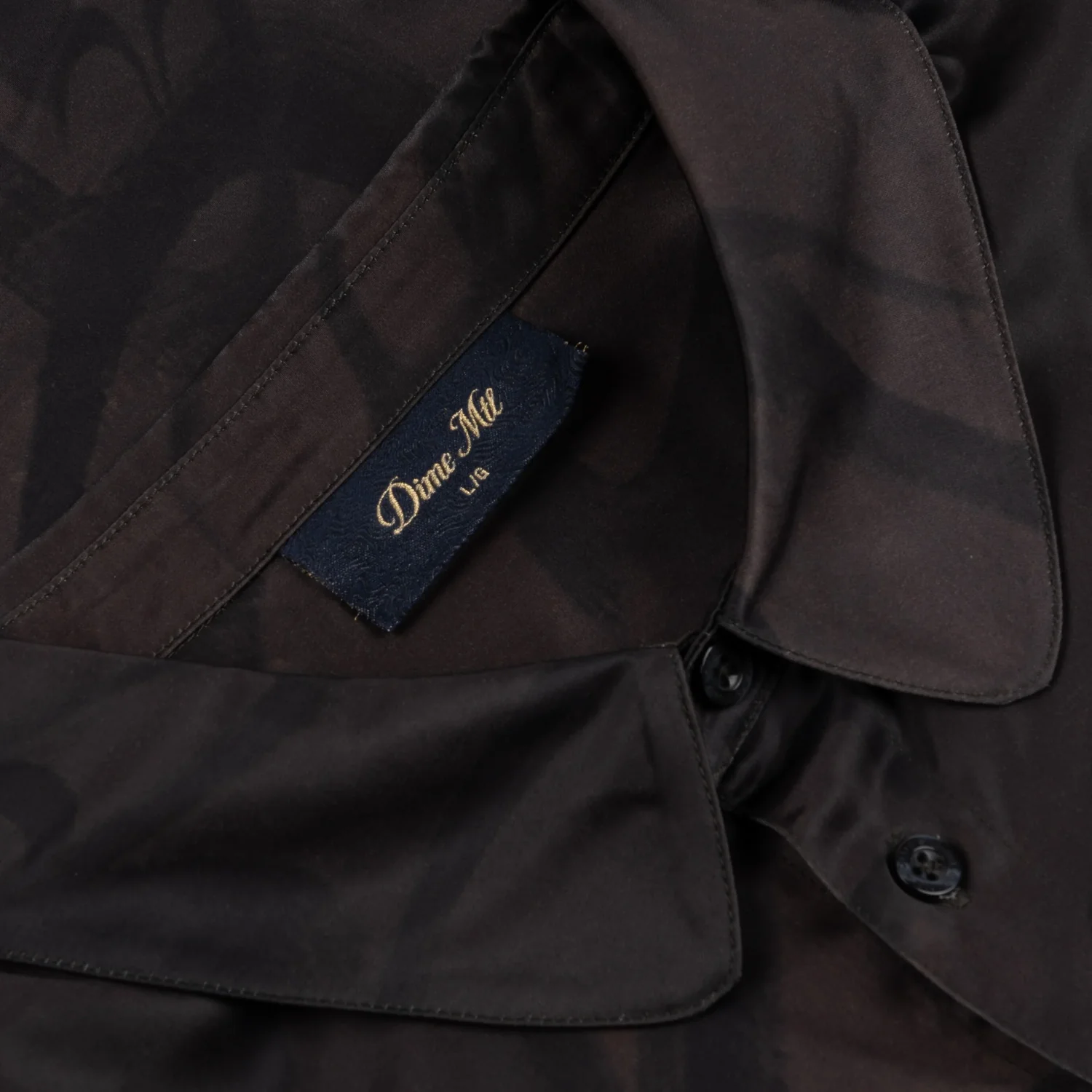 Hemd, Dunkelbraun, Button-down-Kragen, Knopfleiste