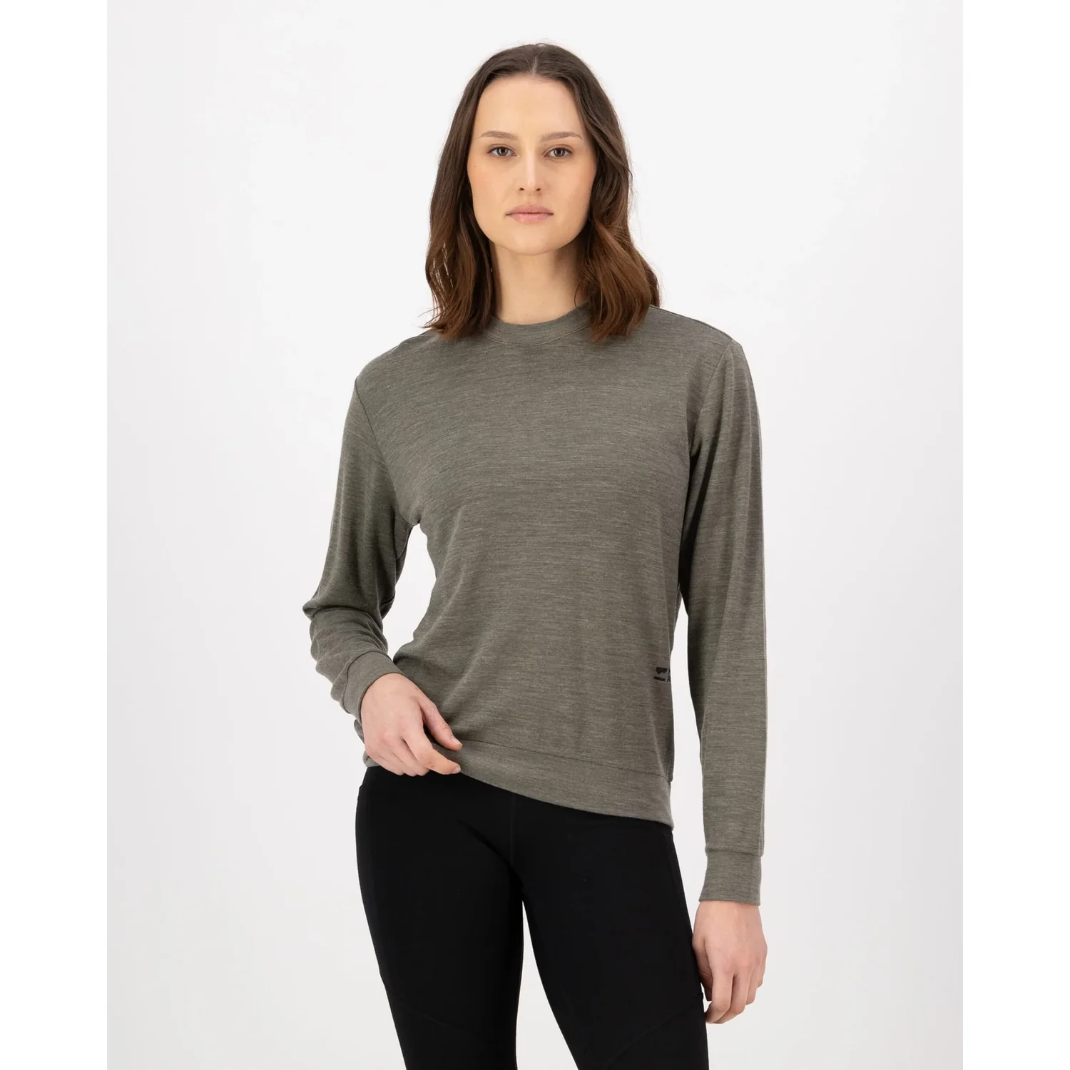 Mons Royale Horizon Mer. Crew Dark Olive, vue 2