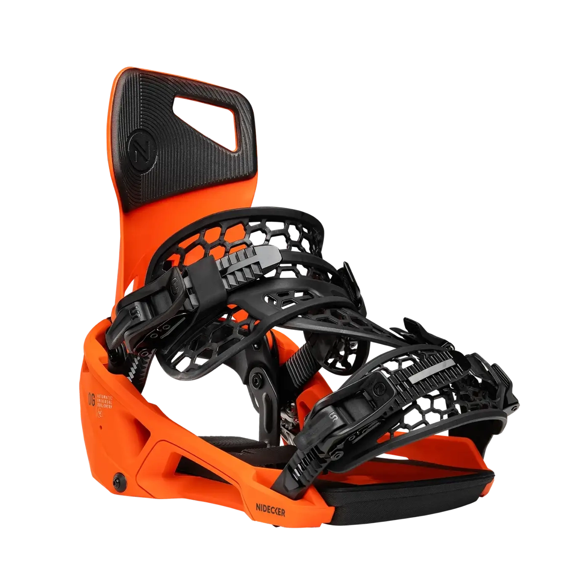 Fixations de snowboard, couleur orange, highback, sangles réglables, châssis en plastique, fixations de snowboard, fixations orange, châssis en plastique, sangles réglables, highback