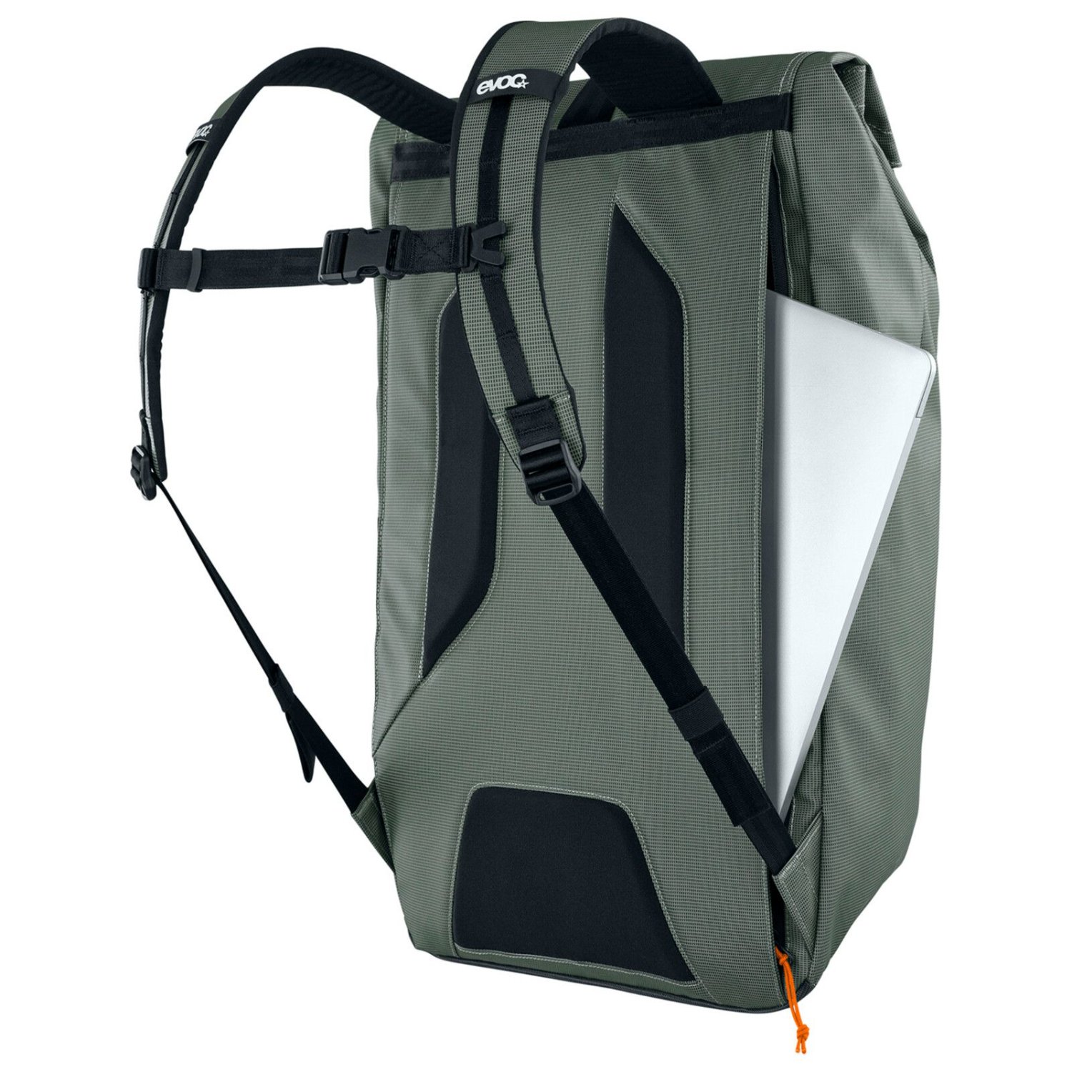 Duffle Backpack 26L Rucksack, Laptopfach, Hochwertiges Material, Graugrün, verstellbare Gurten