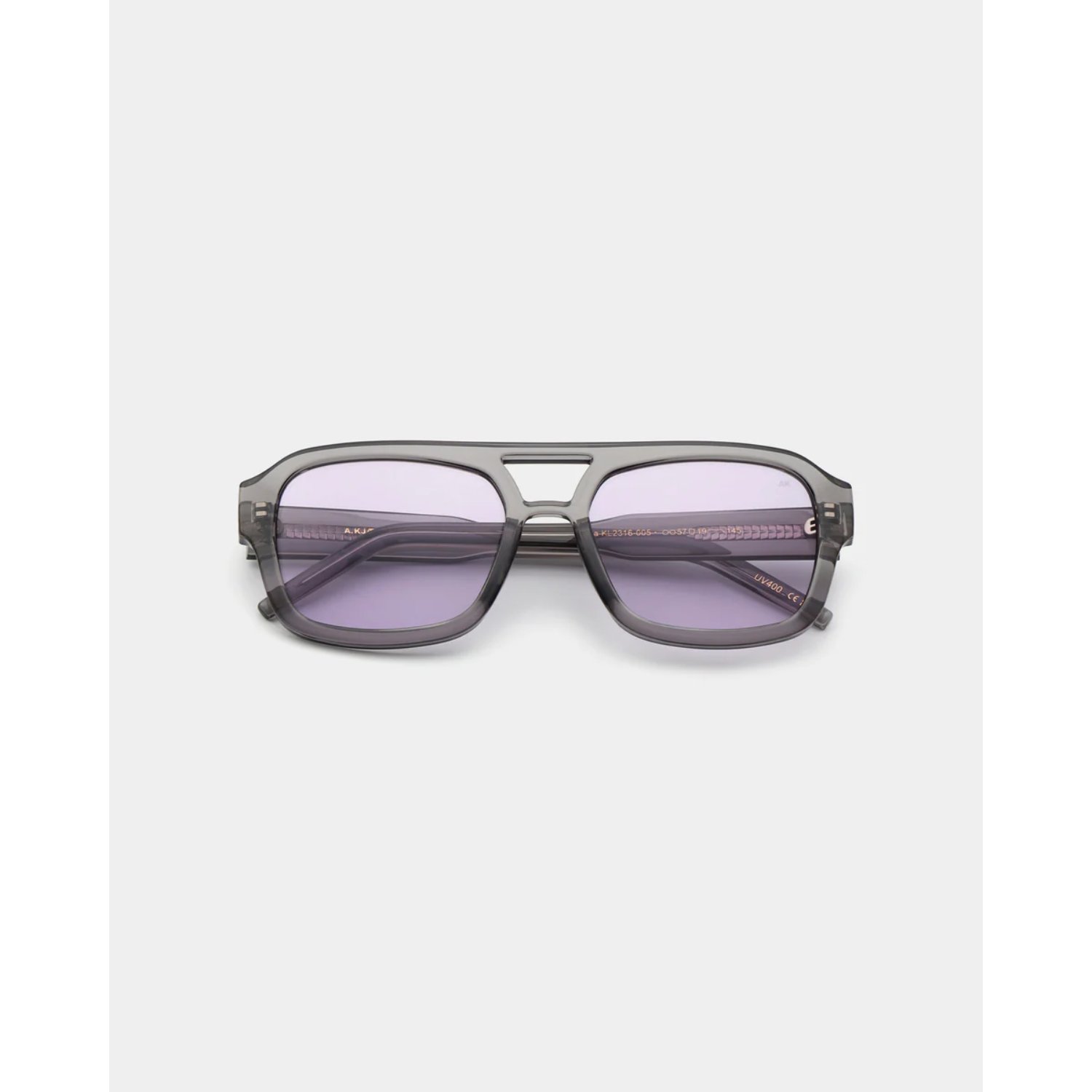 Kaya Brille, Sonnenbrille, Gerahmt, violett, transparente rahmen