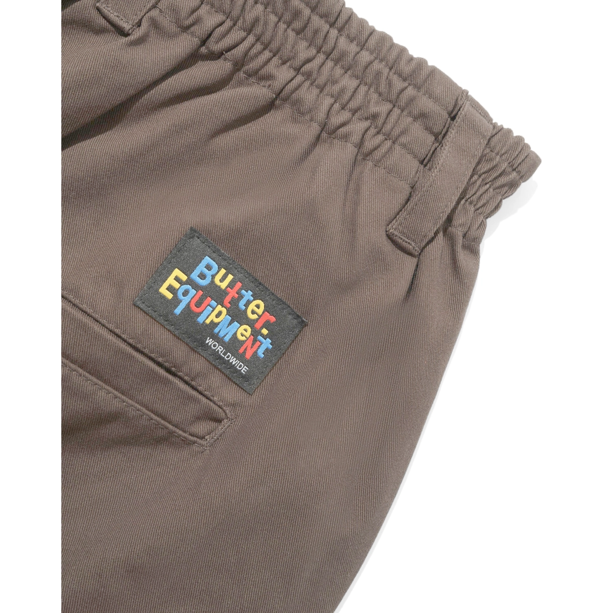 Wide Leg Pants canvas, brown, pants, patch, multicolor, Kapuzenbund, Hose, Twill, braun, Label