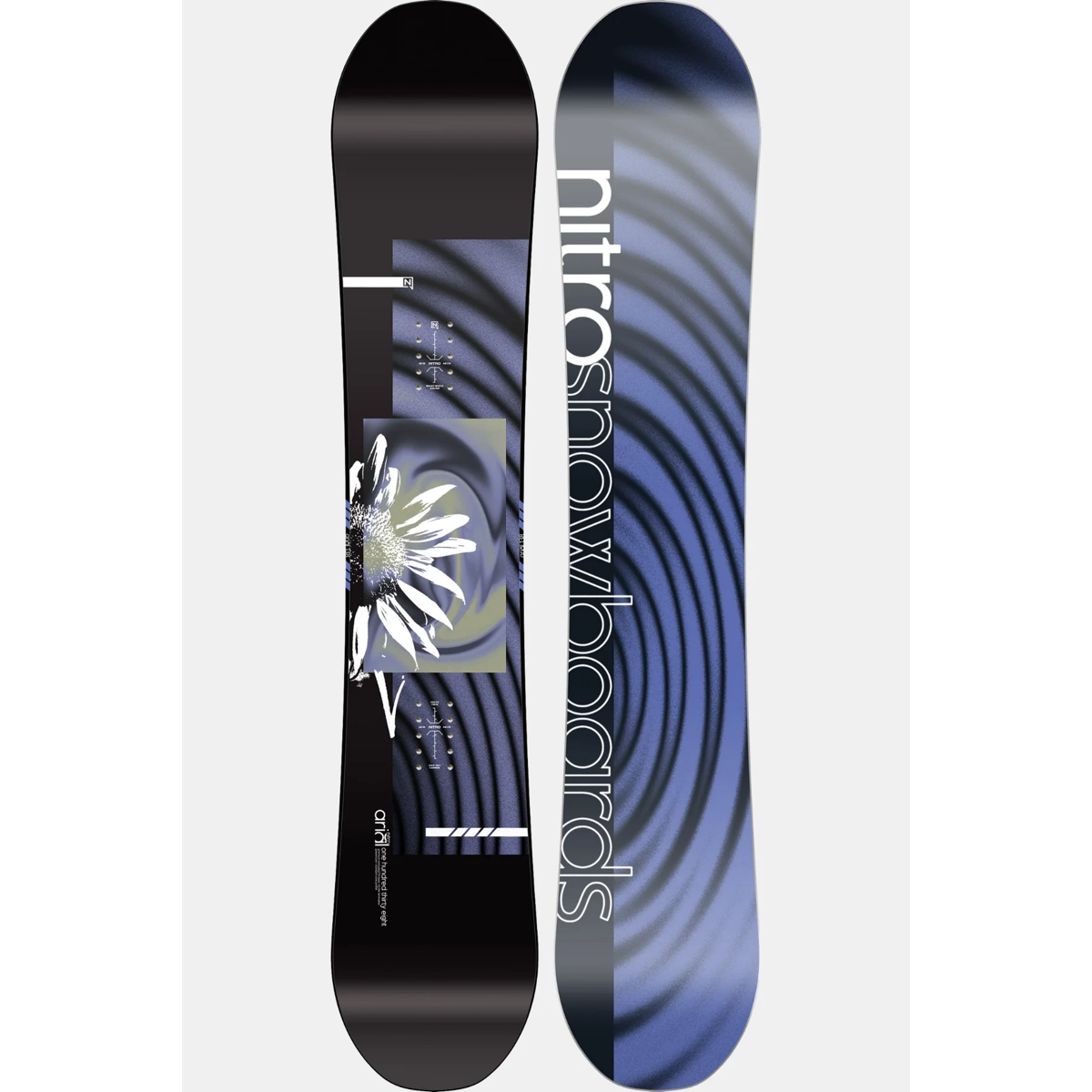 skis, équipement de ski, motif, graphisme, bleu, snowboard, graphisme, bleu, noir, spirale