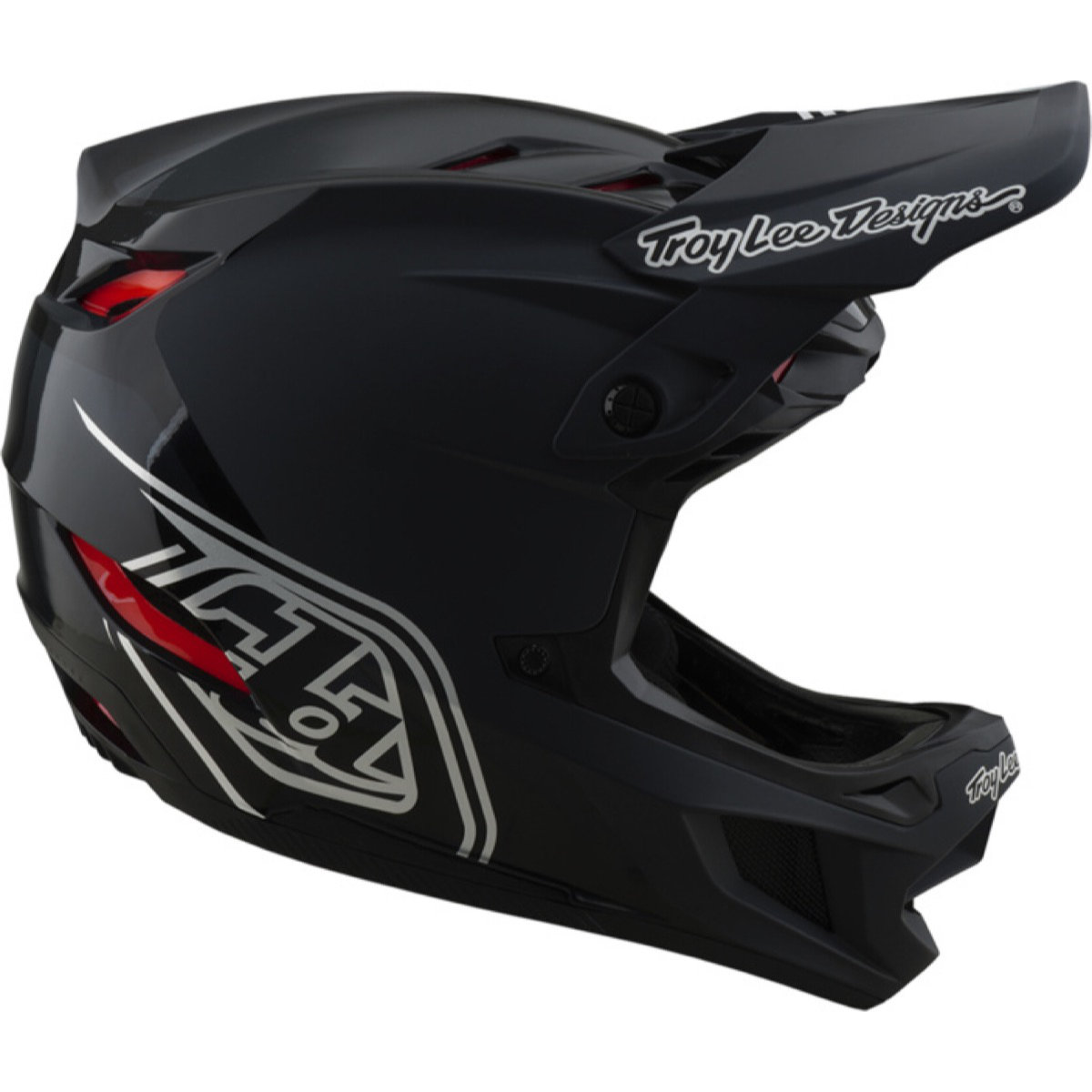 D4 Poly Helmet W/MIPS Troy Lee Designs D4 Poly Helmet W/MIPS Schwarz